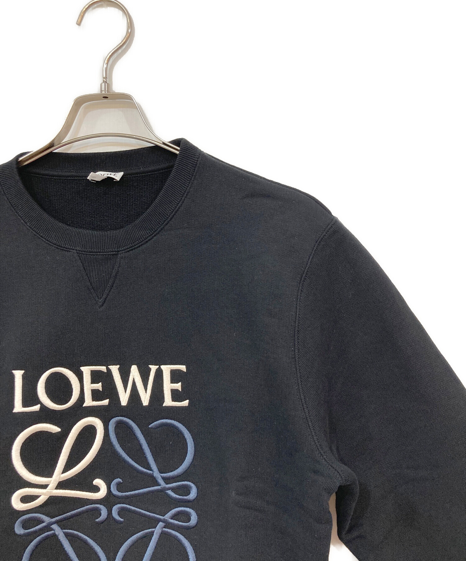 ロエベ　アナグラム　エンブロイダリースウェットシャツ　Lサイズ 中古・古着通販】LOEWE (ロエベ) アナグラム エンブロイダリー