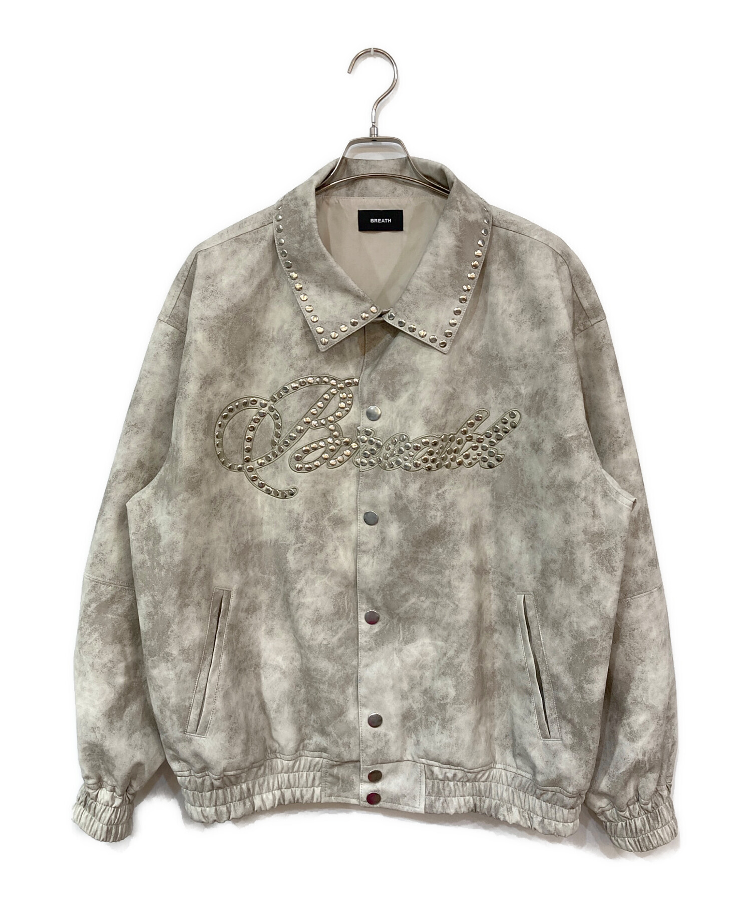 中古・古着通販】BREATH (ブレス) Shine Studs Varsity Jacket