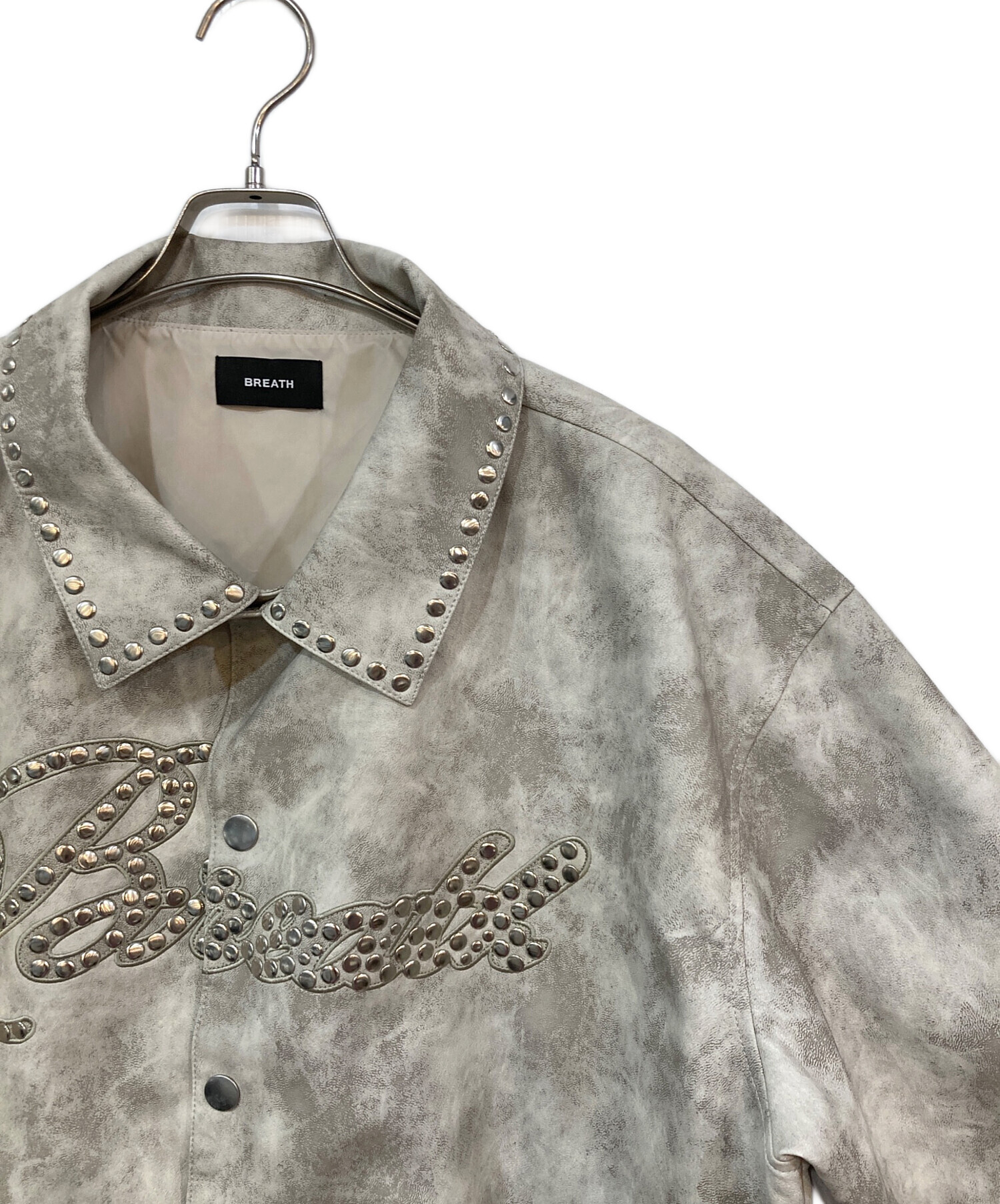 中古・古着通販】BREATH (ブレス) Shine Studs Varsity Jacket