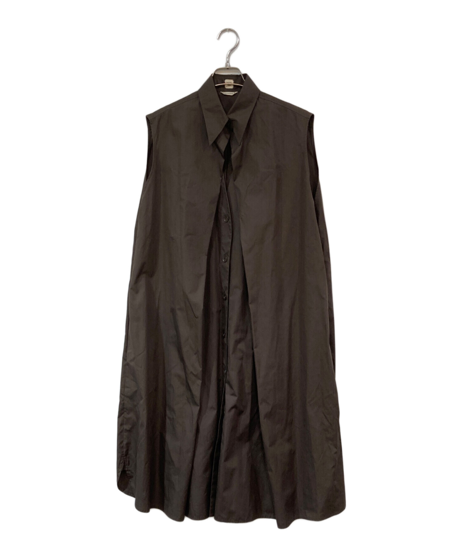 中古・古着通販】HERMES (エルメス) ノースリーブシャツワンピース