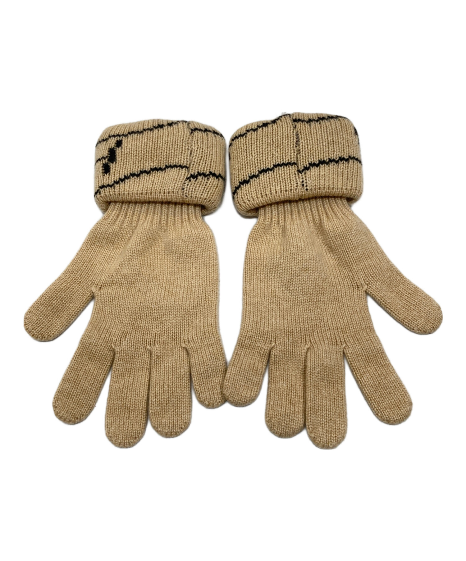 中古・古着通販】HERMES (エルメス) カシミヤニットグローブ ベージュ