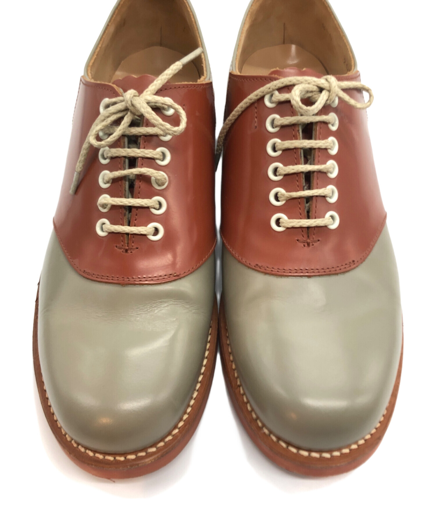 REGALリーガルサドルシューズ中古 中古・古着通販】REGAL (リーガル) レンガソールサドルシューズ