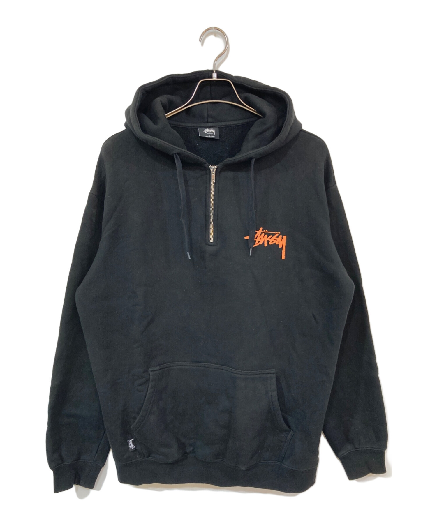 中古・古着通販】stussy (ステューシー) ハーフジップパーカー 