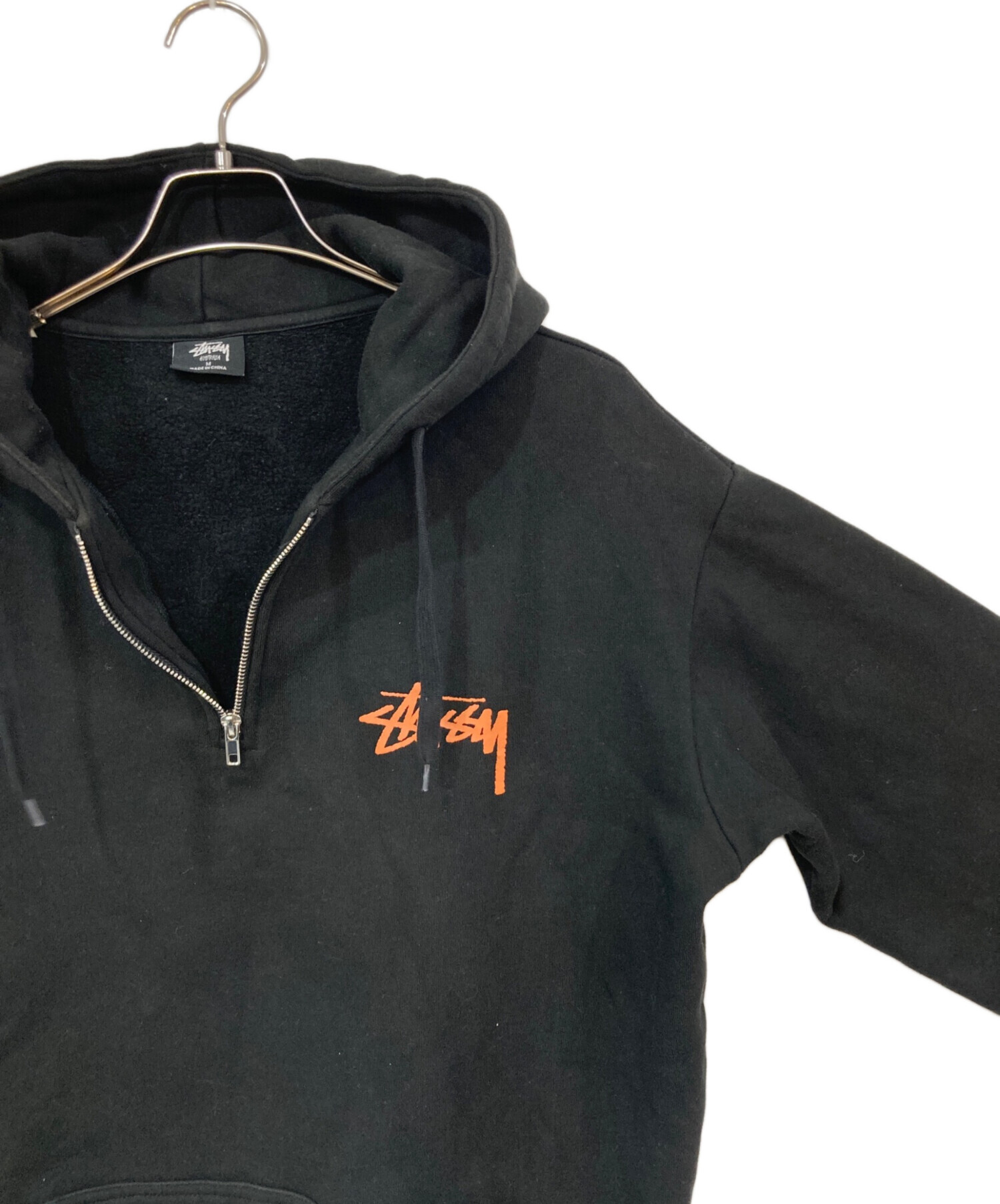 中古・古着通販】stussy (ステューシー) ハーフジップパーカー 