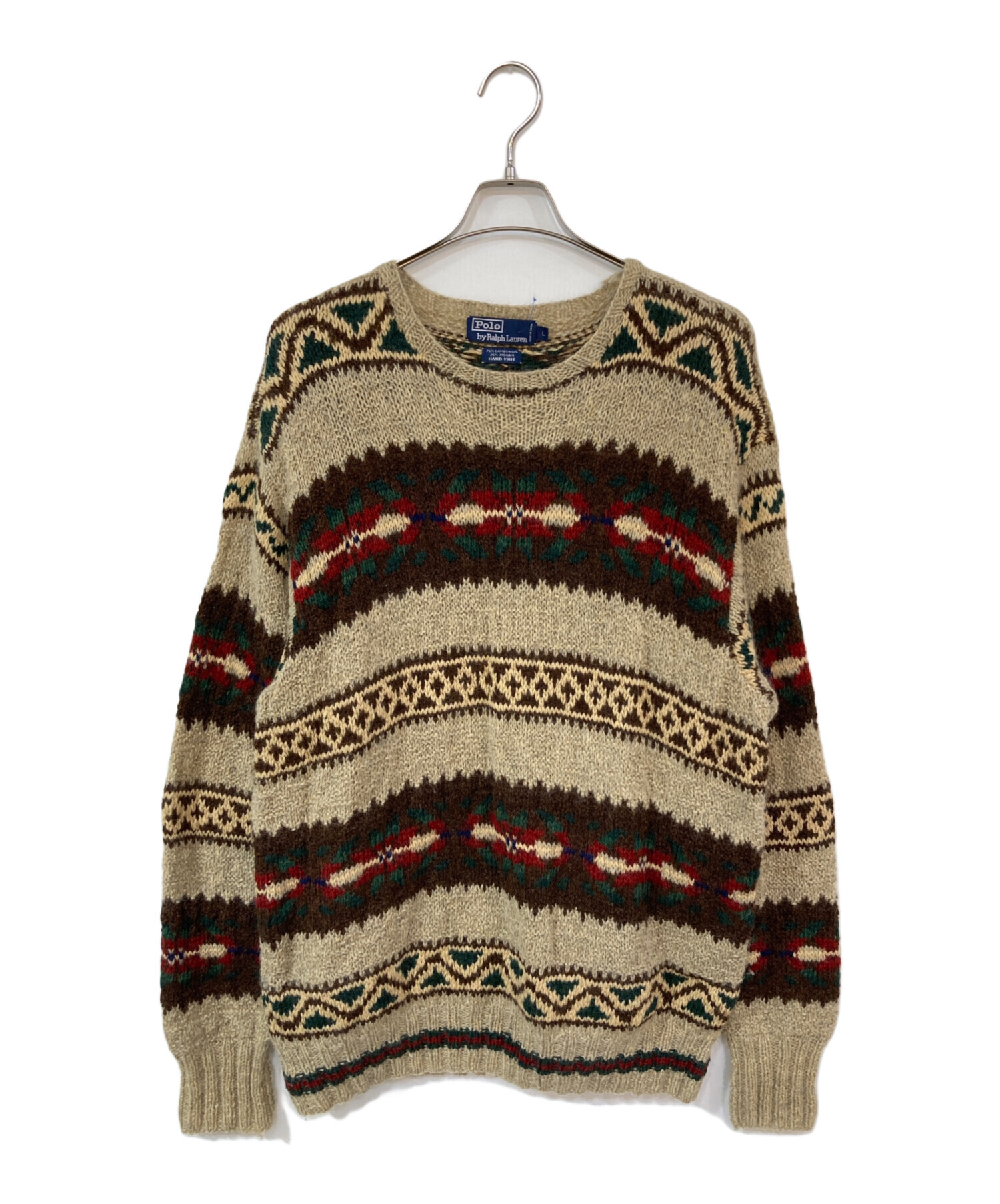 中古・古着通販】POLO RALPH LAUREN (ポロ・ラルフローレン) HAND KNIT 