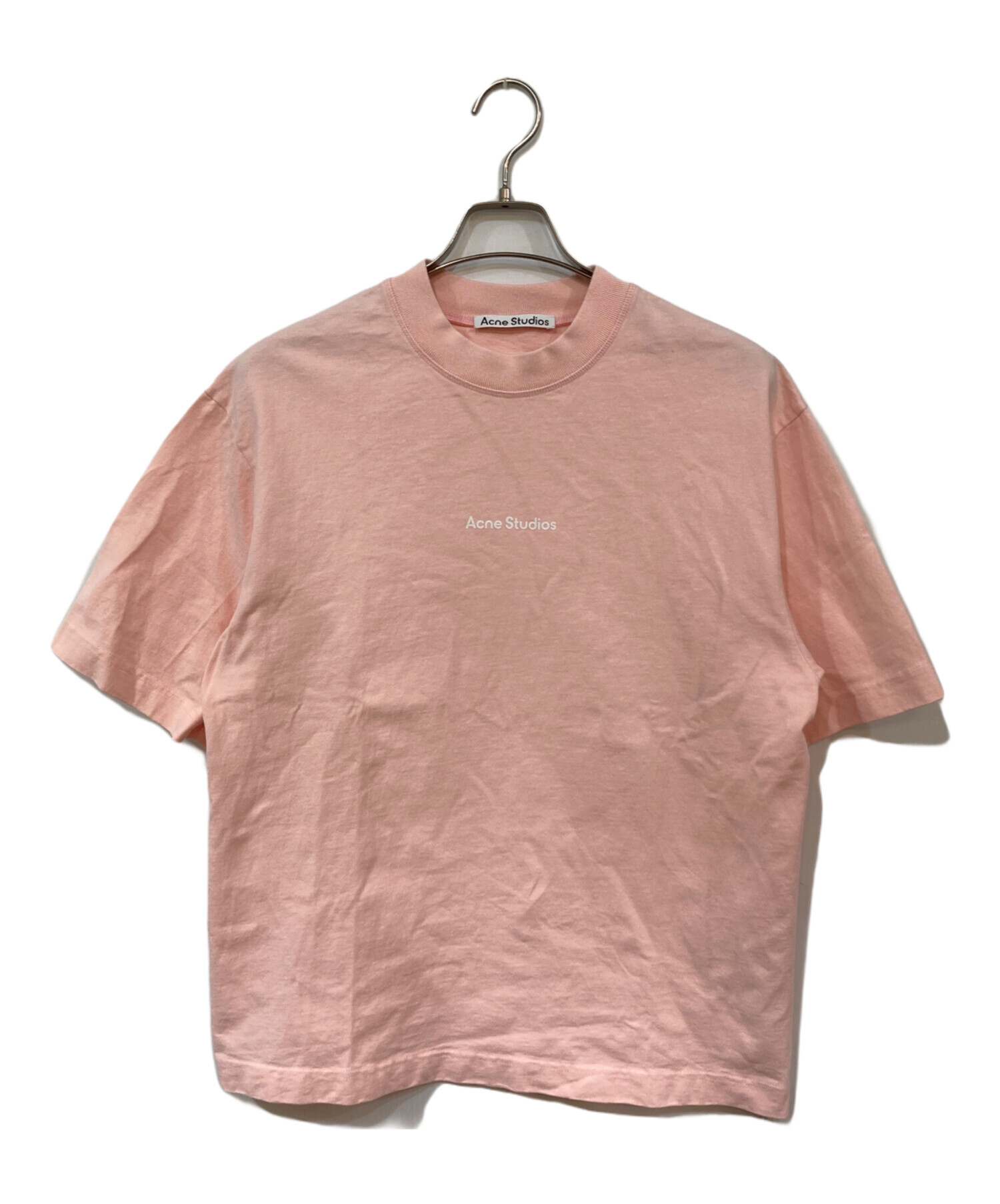 Acne Studios ピンク Tシャツ XS Acne Studios ダメージ Tシャツ | ピンク | FARFETCH JP
