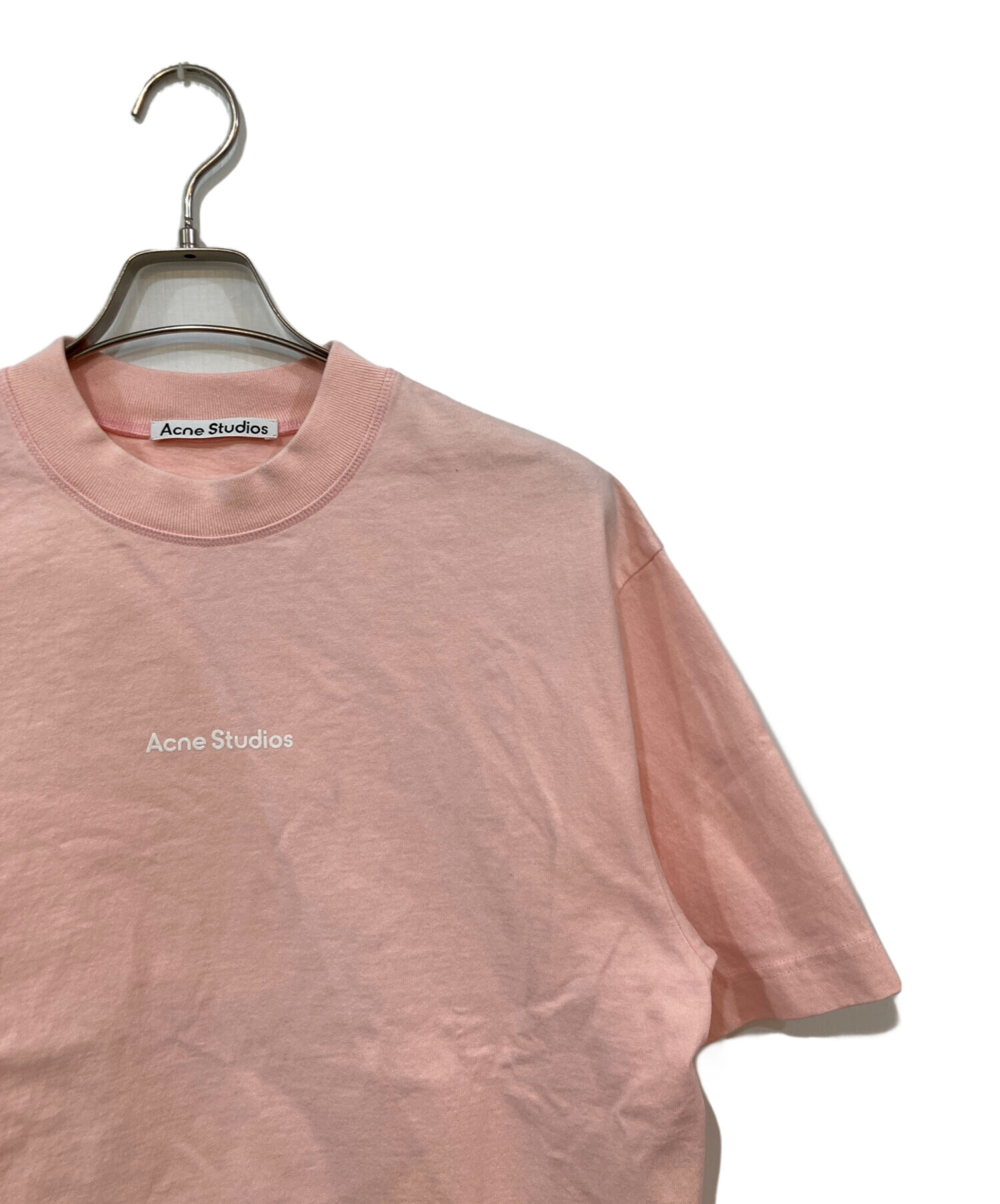 Acne Studios ピンク Tシャツ XS Acne Studios ダメージ Tシャツ | ピンク | FARFETCH JP