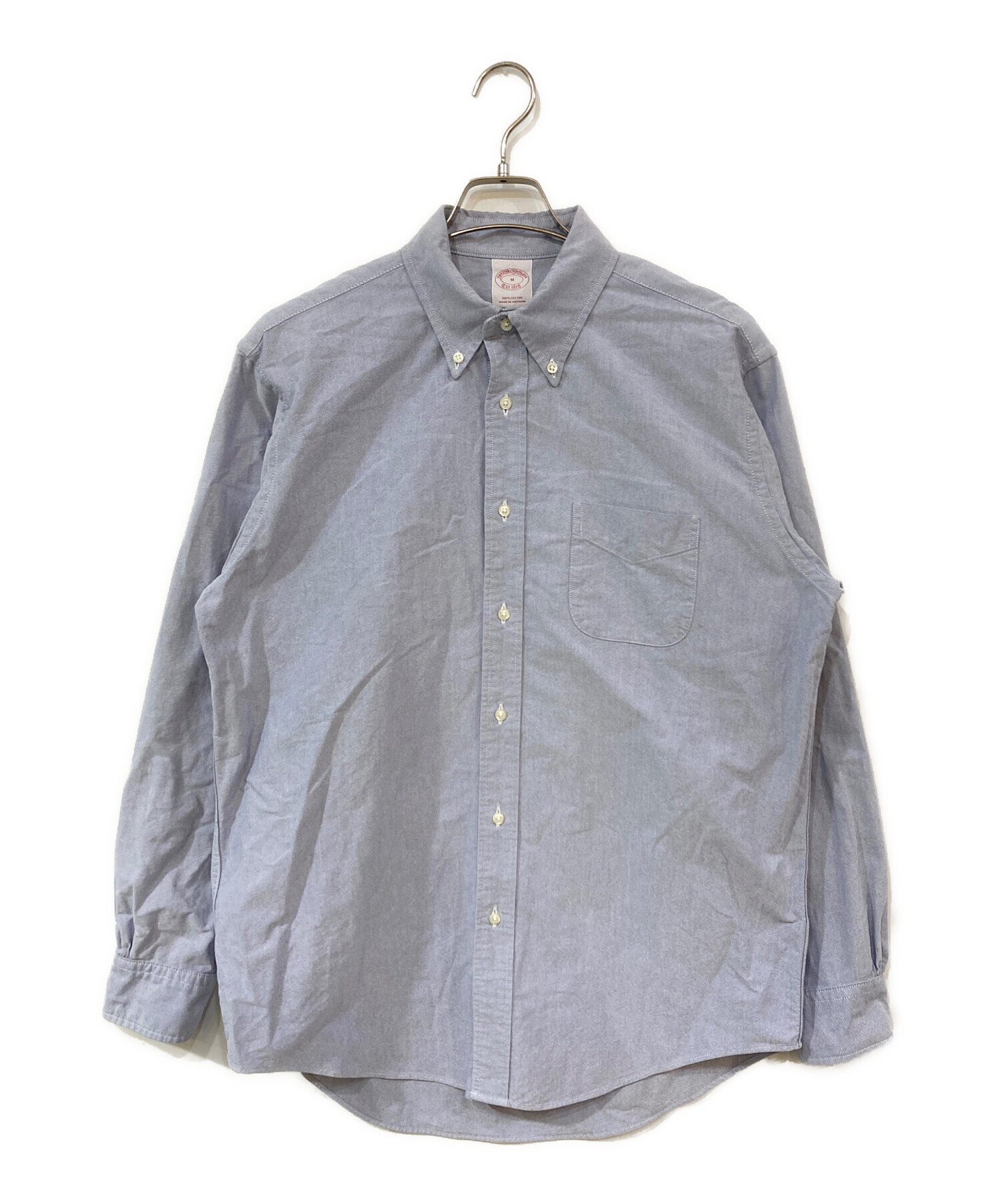 【未使用品】ブルックスブラザース ボタンダウンシャツ 青タグ M 未使用品】ブルックスブラザース ボタンダウンシャツ 青タグ M 中古