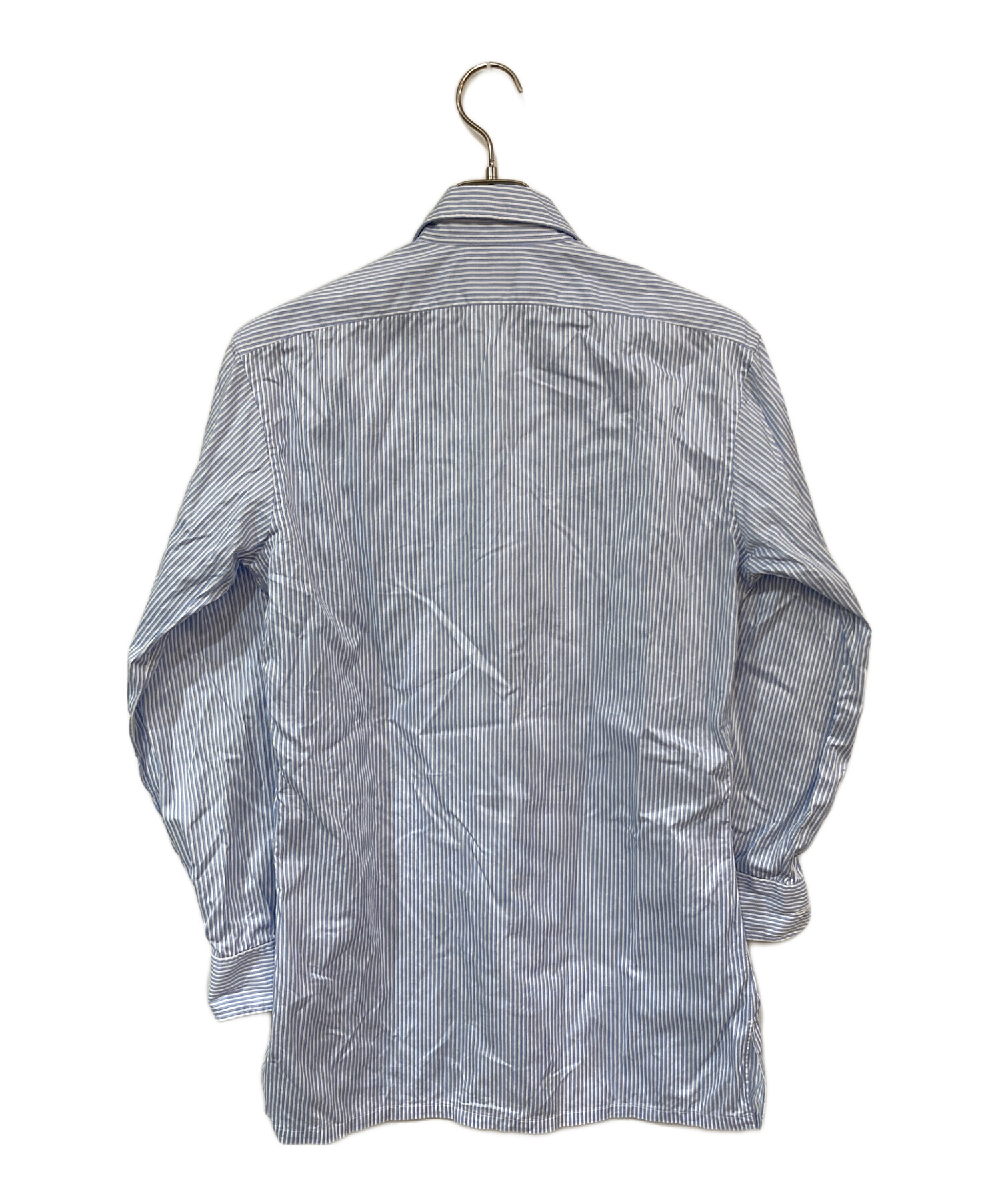 中古・古着通販】Charvet (シャルベ) ストライプシャツ ブルー サイズ