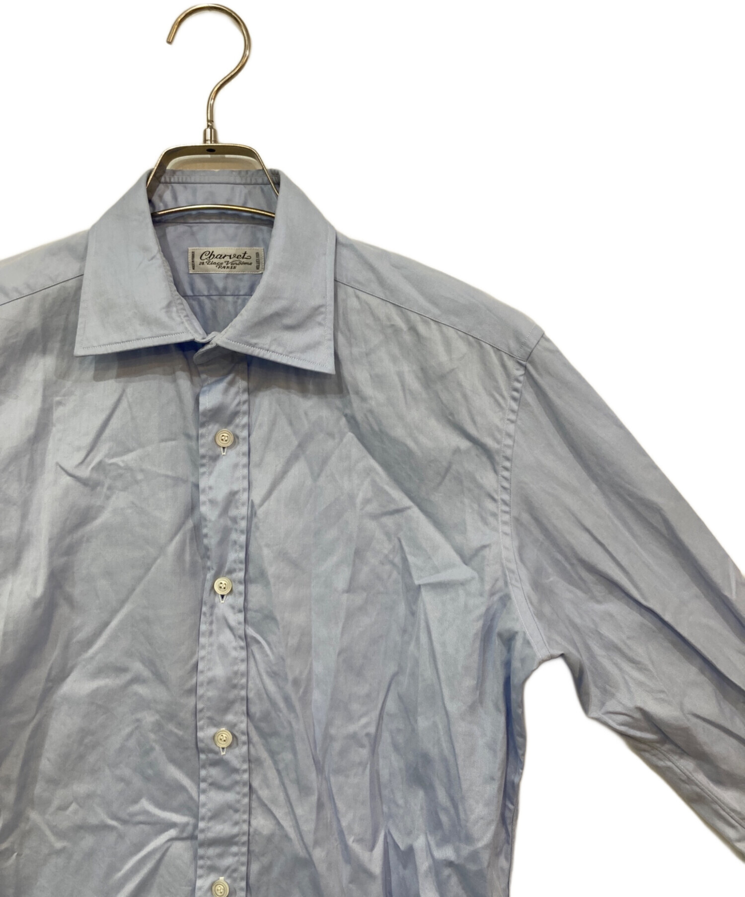 Charvet 長袖シャツ 中古・古着通販】Charvet (シャルベ) ロングスリーブシャツ ブルー