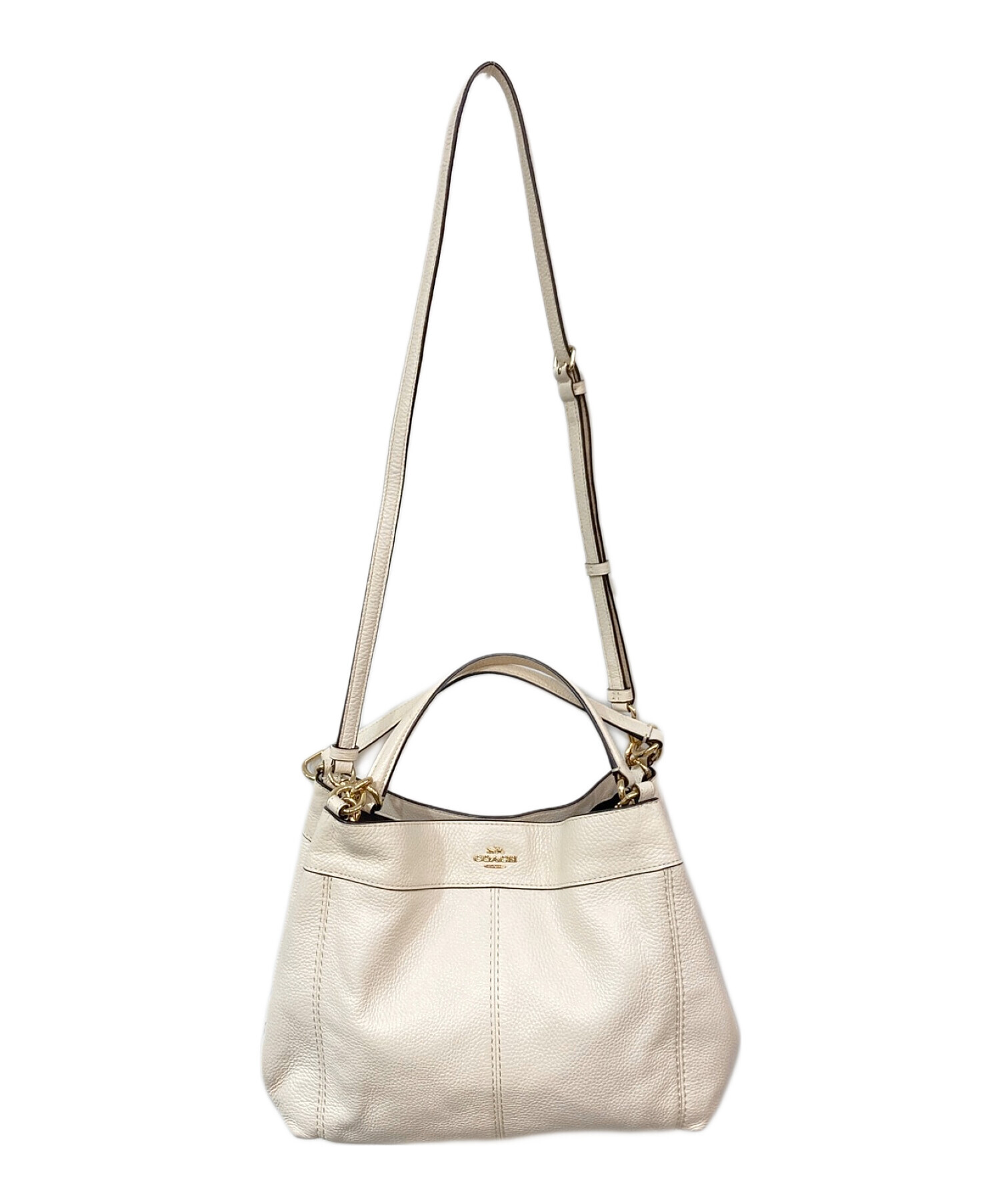 中古・古着通販】COACH (コーチ) 2WAYショルダーバッグ ホワイト 