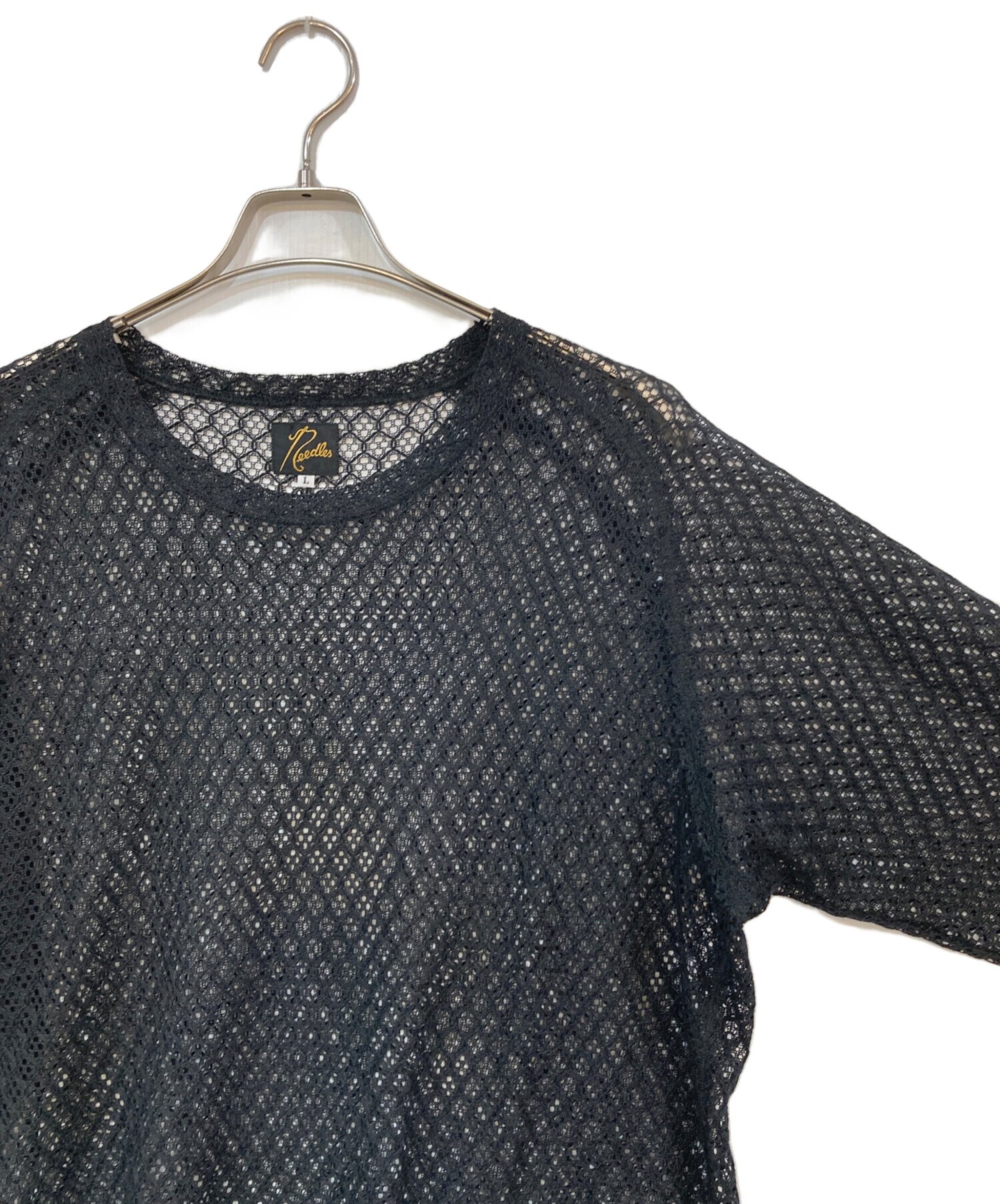 【未使用タグ付き】needles Tシャツ Lサイズ 中古・古着通販】Needles (ニードルズ) L/S U-Neck Tee - PE/W Raschel
