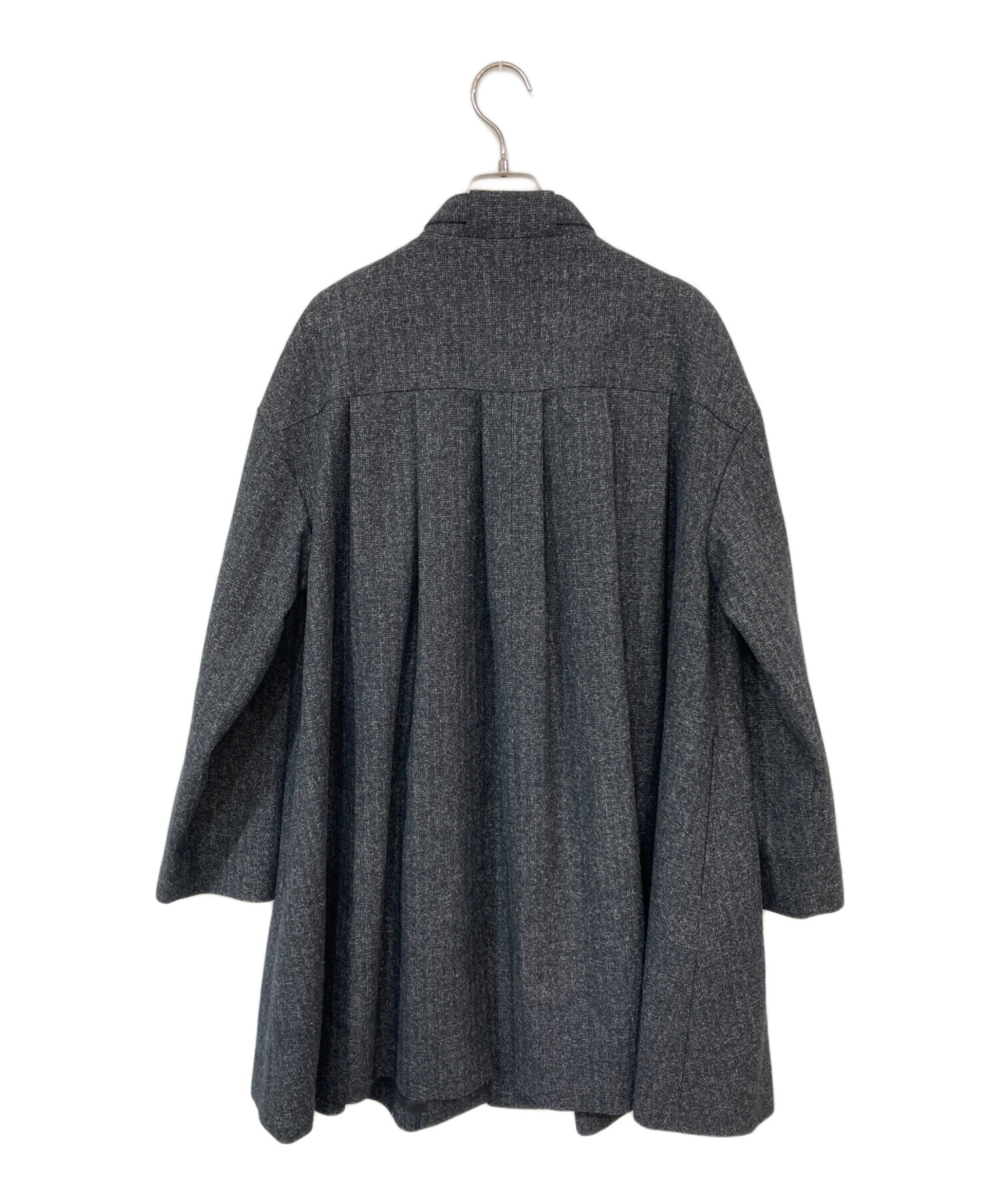 中古・古着通販】ELIN (エリン) スタンドカラーコート グレー サイズ