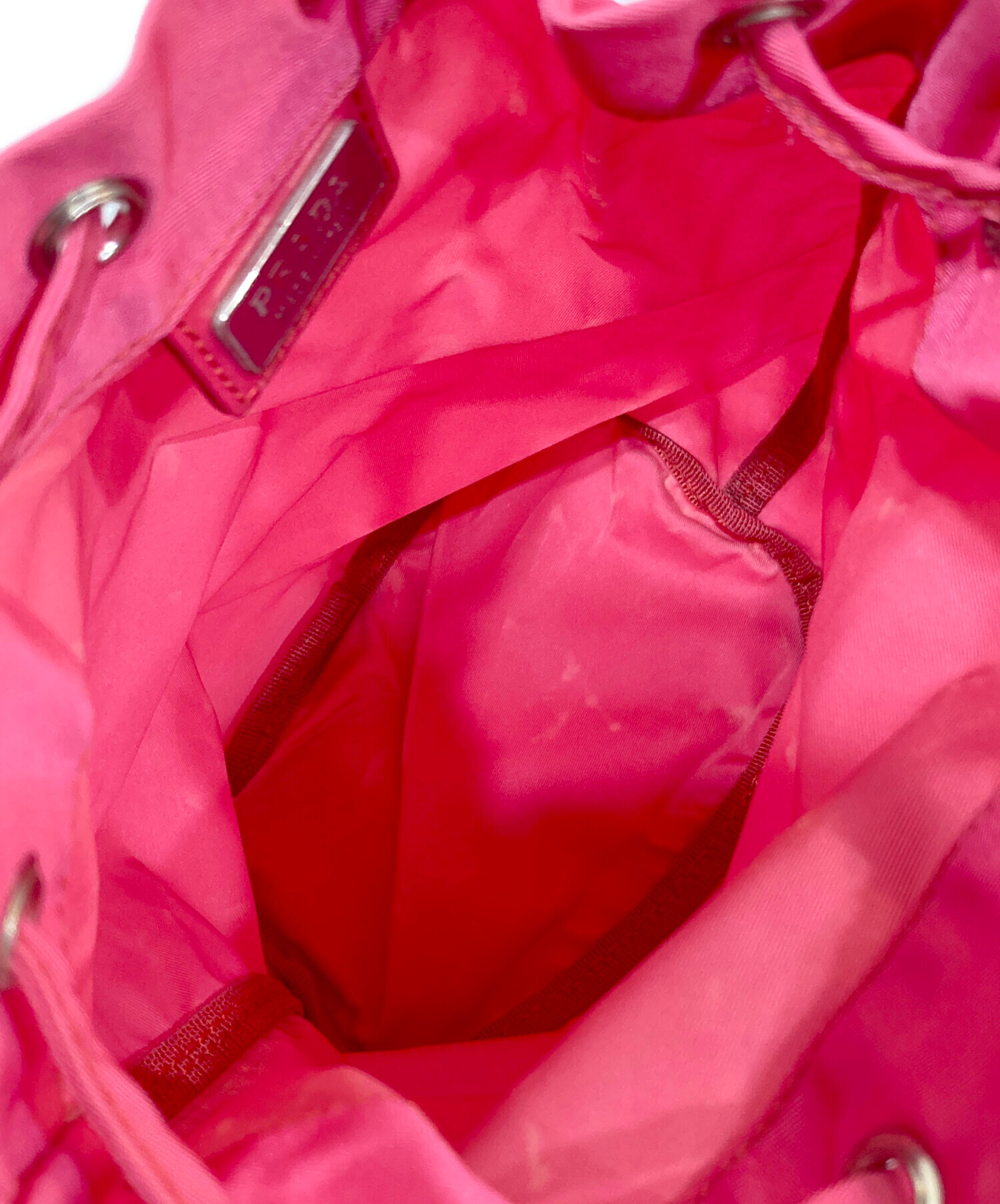 中古・古着通販】PRADA (プラダ) 巾着ポーチ ピンク｜ブランド・古着