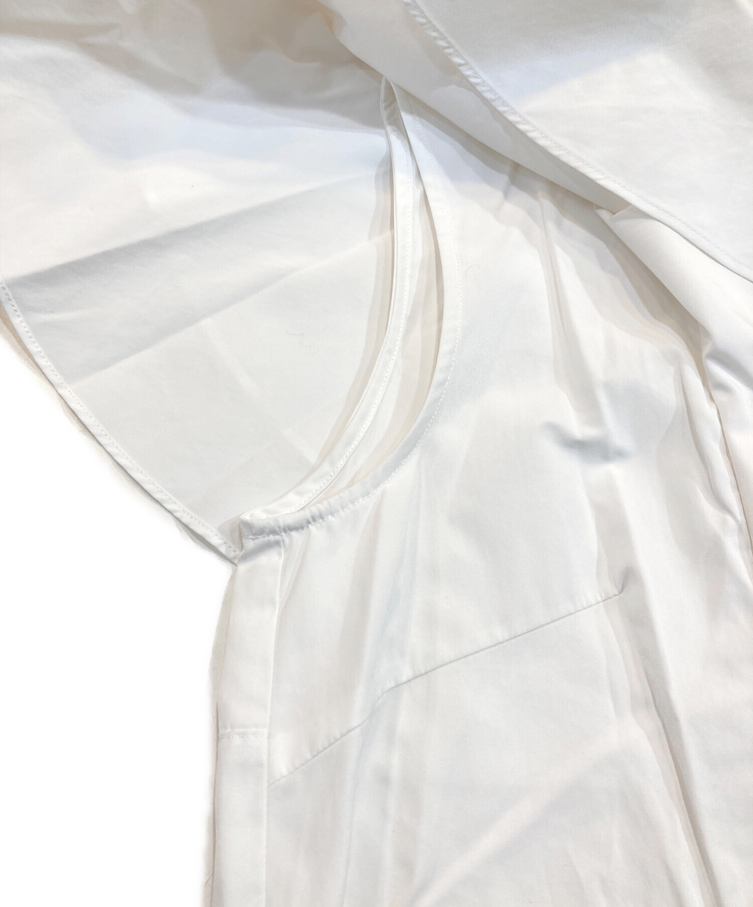 中古・古着通販】Noble (ノーブル) アシンメトリーフリルブラウス