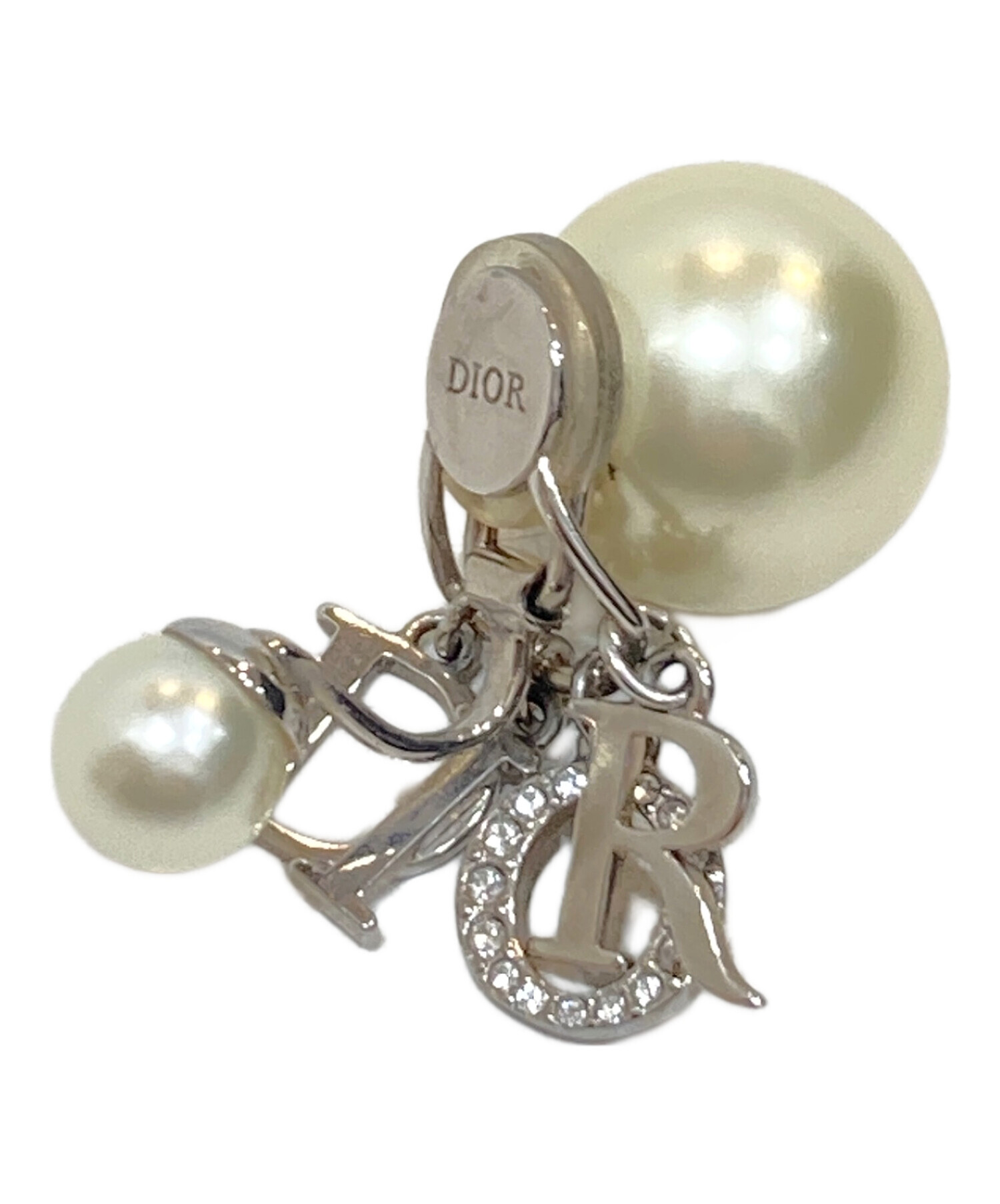 未使用ChristianDior ヴィンテージ パール クリップ式 イヤリング 中古・古着通販】Christian Dior (クリスチャン ディオール) tribales
