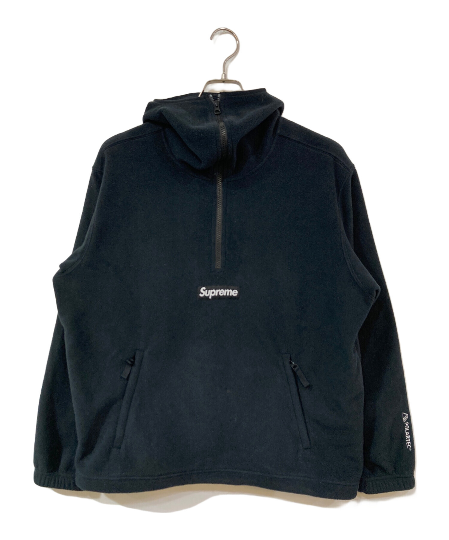 Supreme Polartec ブラックハーフジップフーディ 中古・古着通販】SUPREME (シュプリーム) Polartec Facemask Half Zip