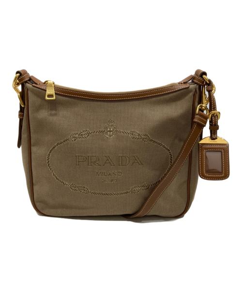 中古・古着通販】PRADA (プラダ) ロゴジャガードショルダーバッグ