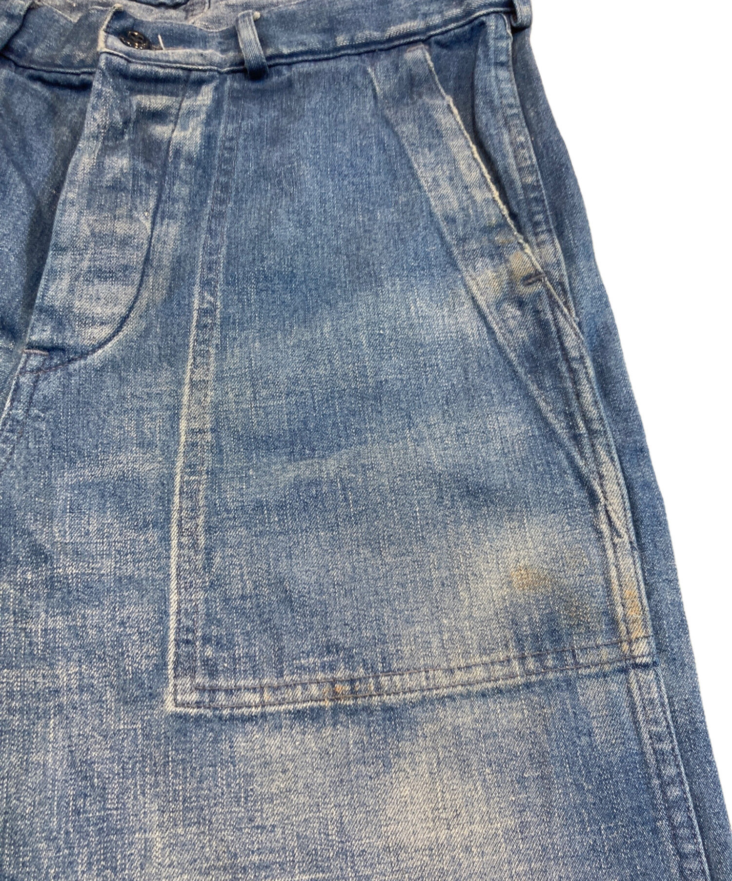 中古・古着通販】chimala (チマラ) ヴィンテージ加工ワイドデニム