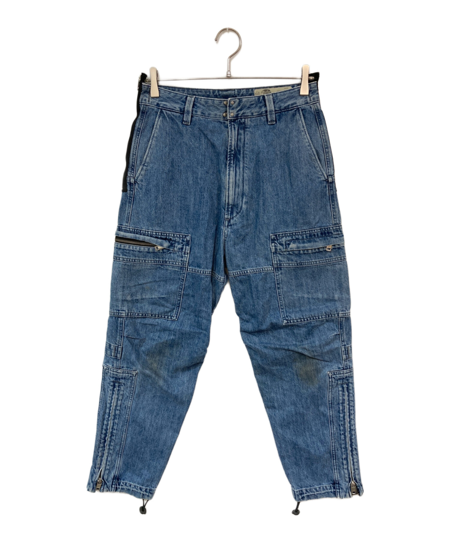 中古・古着通販】DIESEL (ディーゼル) サイドジッパーデニムパンツ 