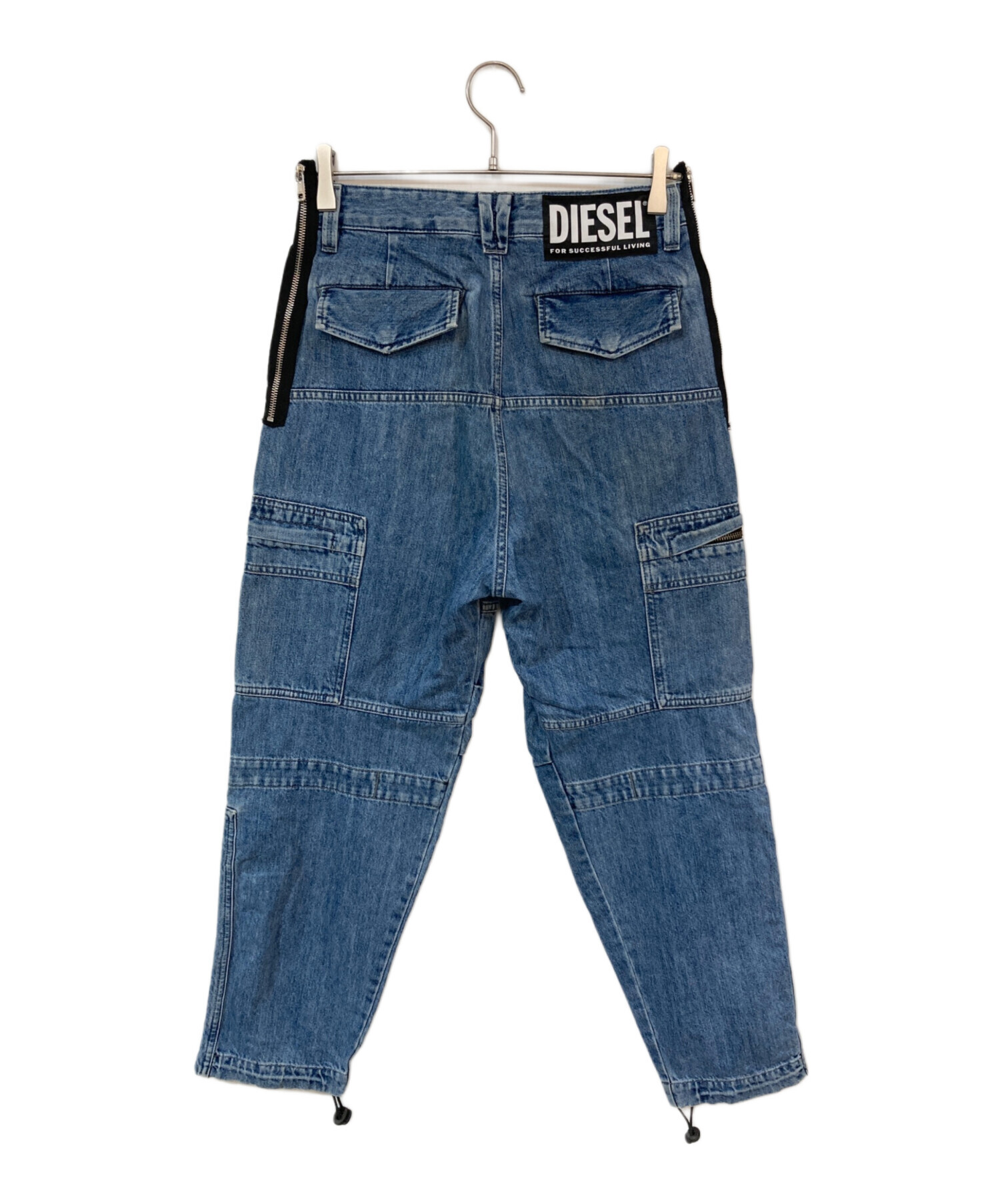 中古・古着通販】DIESEL (ディーゼル) サイドジッパーデニムパンツ 