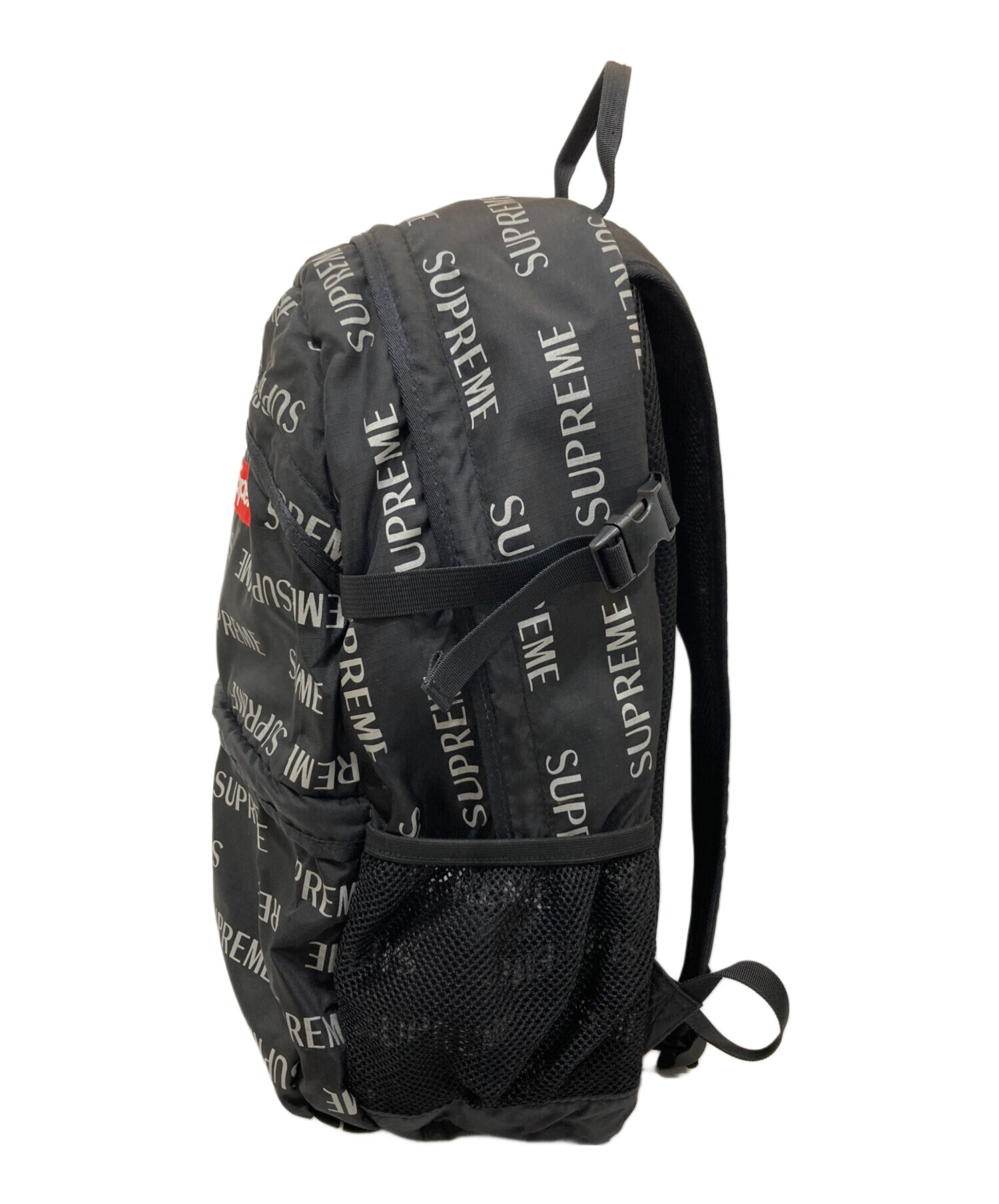 Supreme ロゴプリントバックパック美品 中古・古着通販】SUPREME (シュプリーム) ロゴプリント バックパック