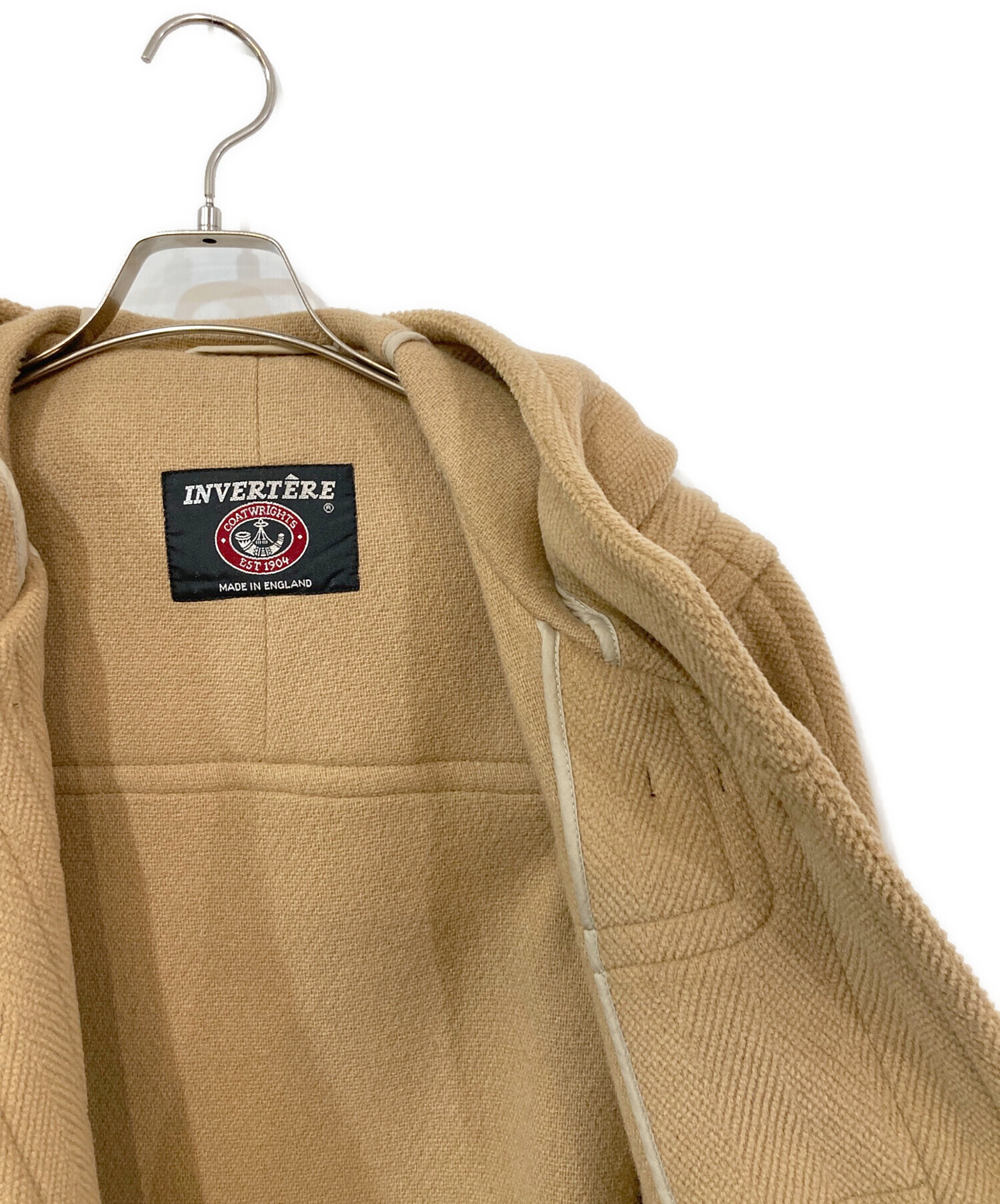 中古・古着通販】INVERTERE (インバーティア) ダッフルコート ベージュ