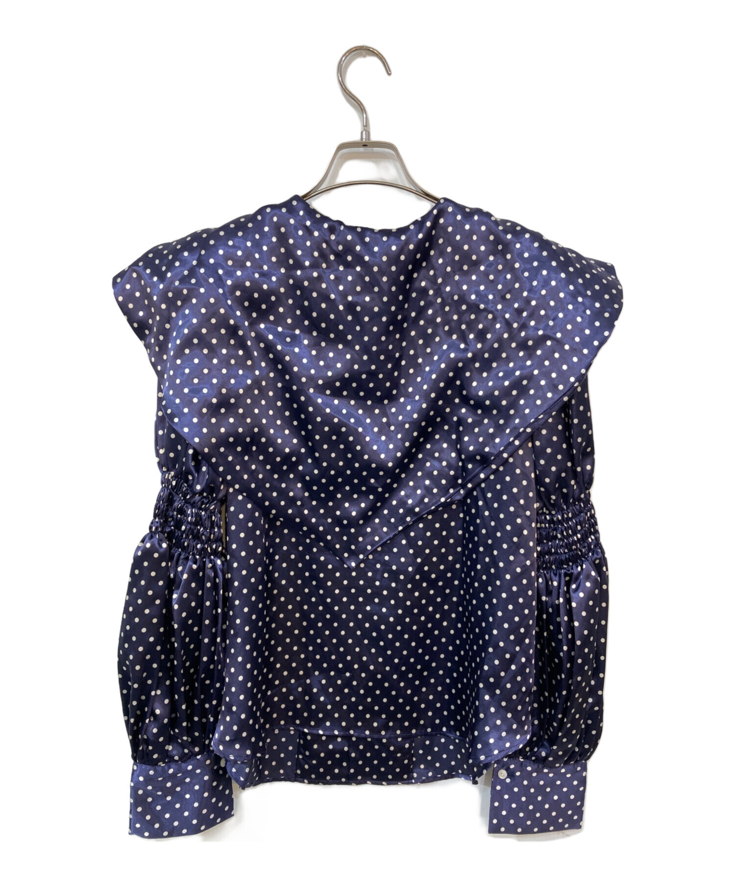 【25SS】 RhodolirioN 定価3.5万 ボウタイブラウス ドット 中古・古着通販】RHODOLIRION (ロドリリオン) ドットボウタイブラウス