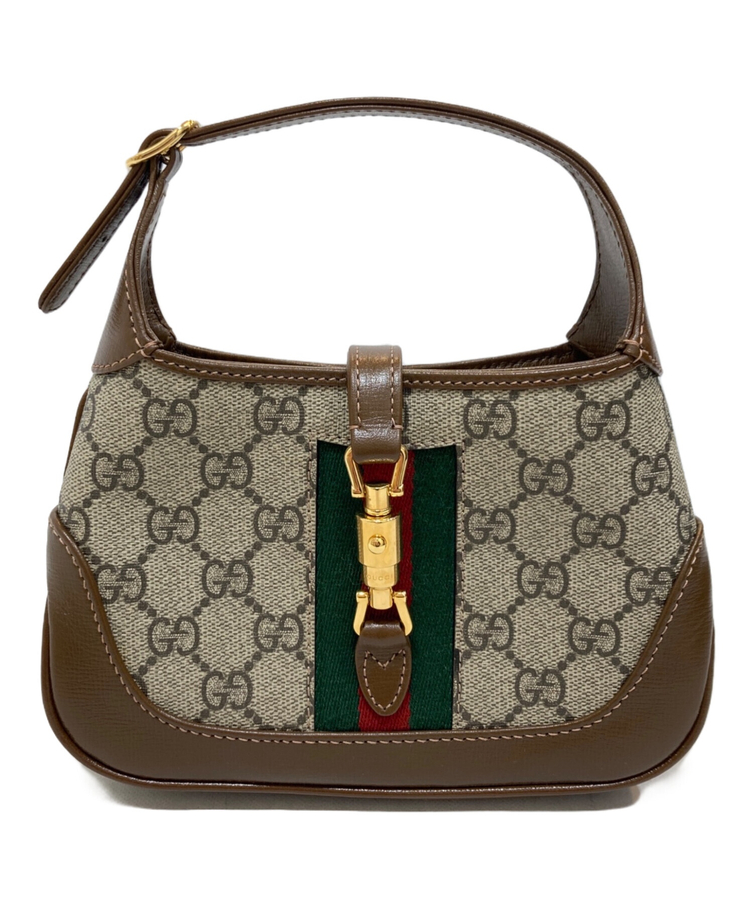 グッチ GUCCI ジャッキーバック ブラウン グッチ ジャッキー 1961〕ミディアムバッグ ・ブラウン レザー | GUCCI公式