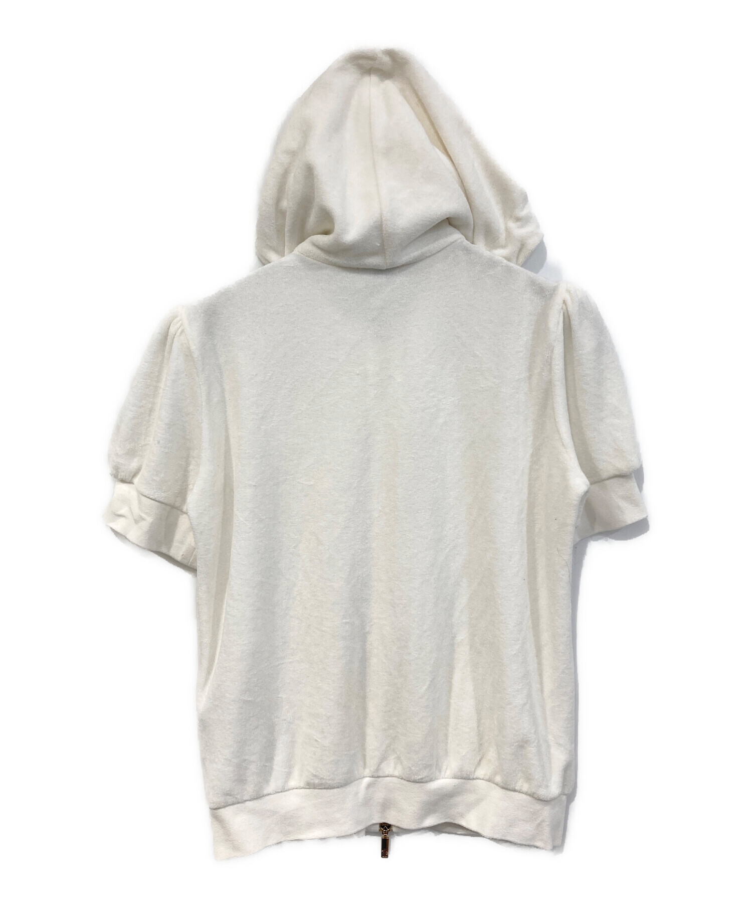 中古・古着通販】MONCLER (モンクレール) 半袖パーカー ホワイト