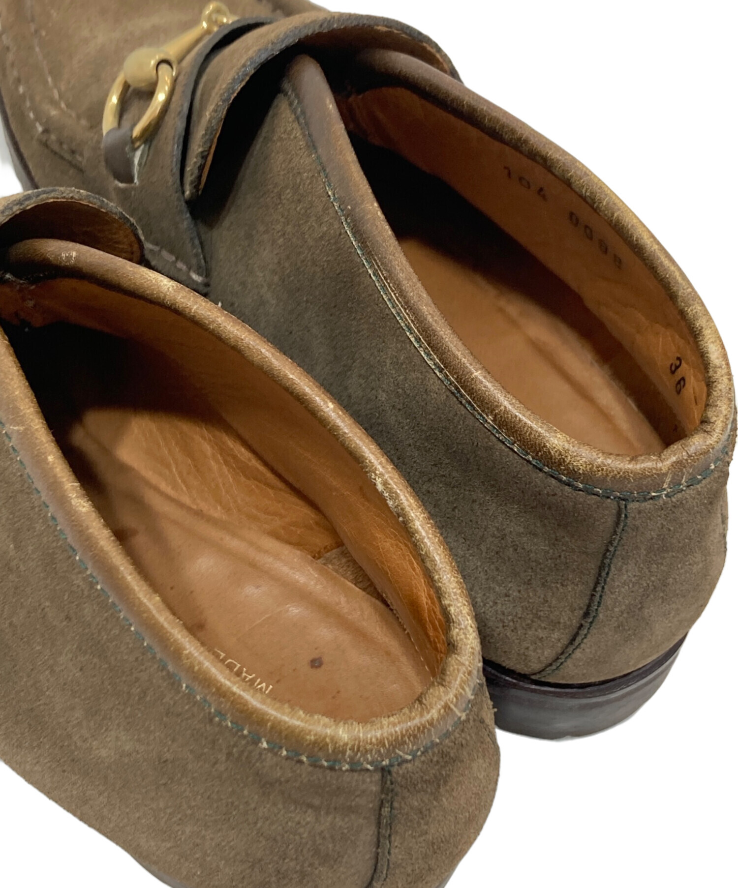 中古・古着通販】GUCCI (グッチ) ホースビット モカシンブーツ