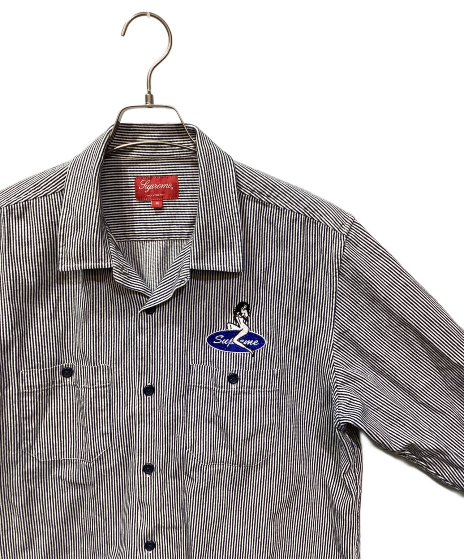 シュプリーム supreme pin up work shirts ワークシャツ