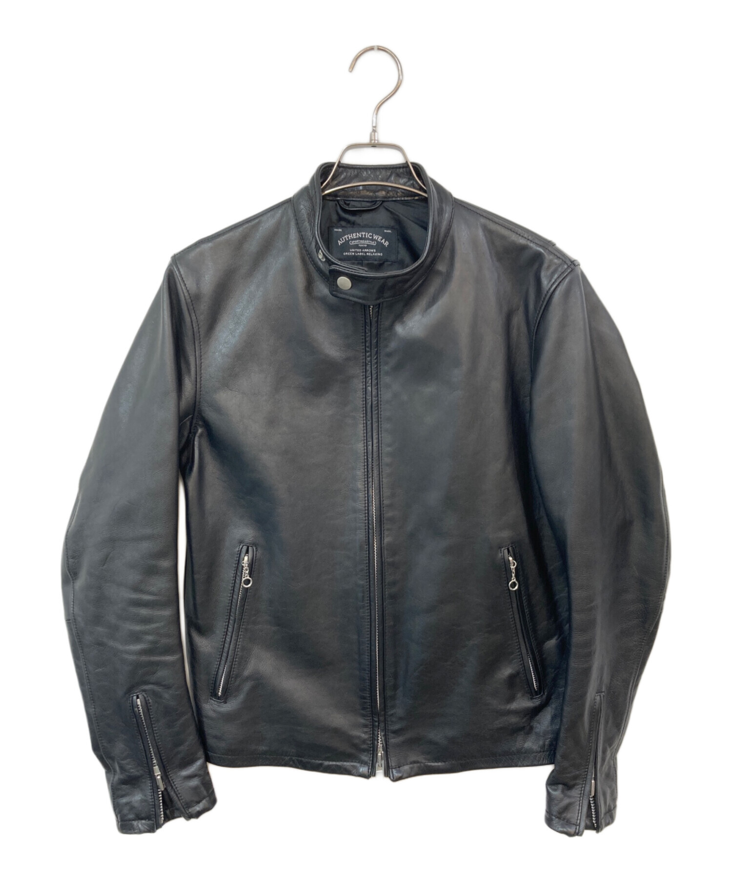 GREEN LABEL RELAXING ライダース シングル レザージャケット 中古・古着通販】green label relaxing (グリーンレーベルリラクシング