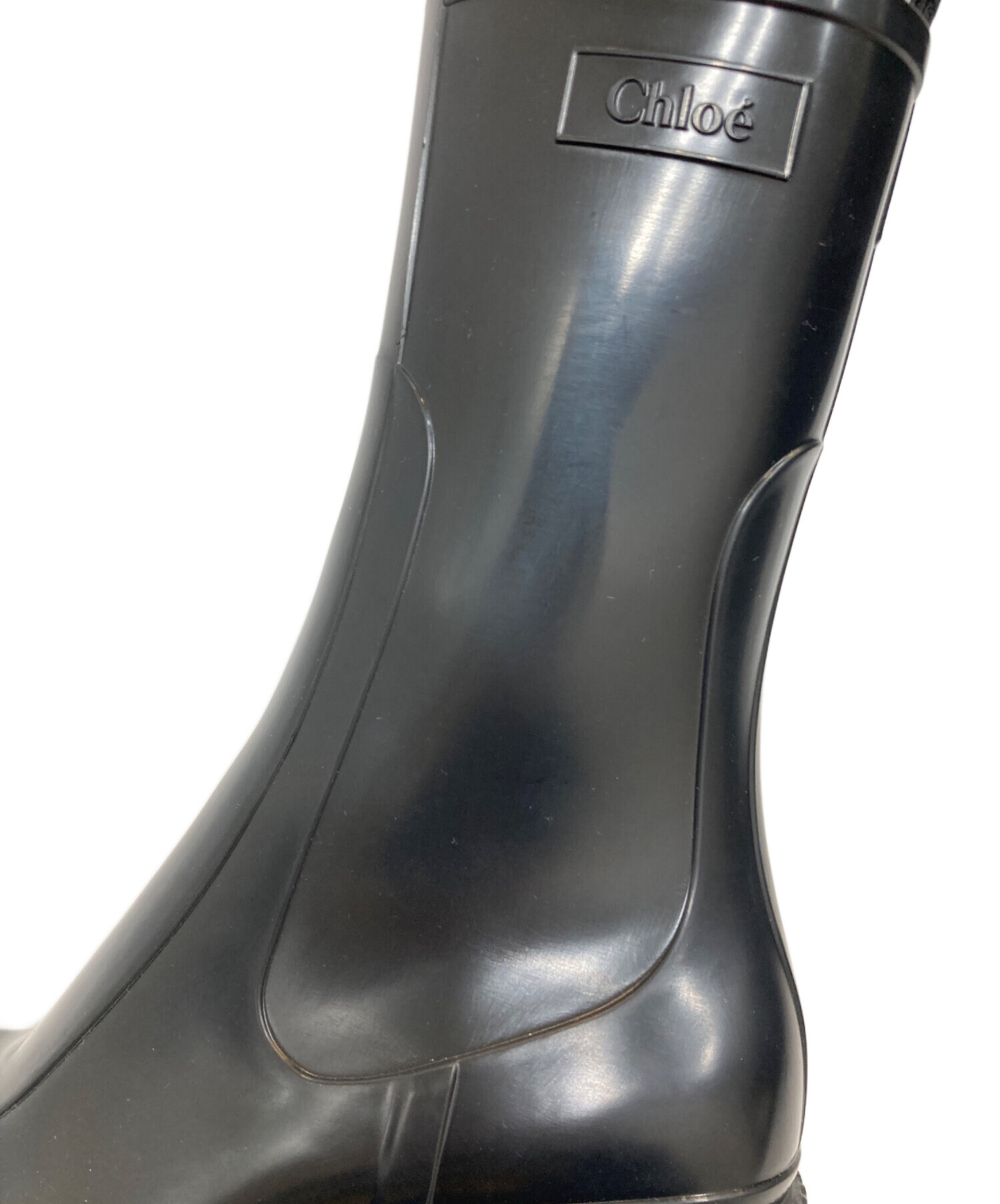 中古・古着通販】Chloe (クロエ) ラバー サイドジップロングブーツ