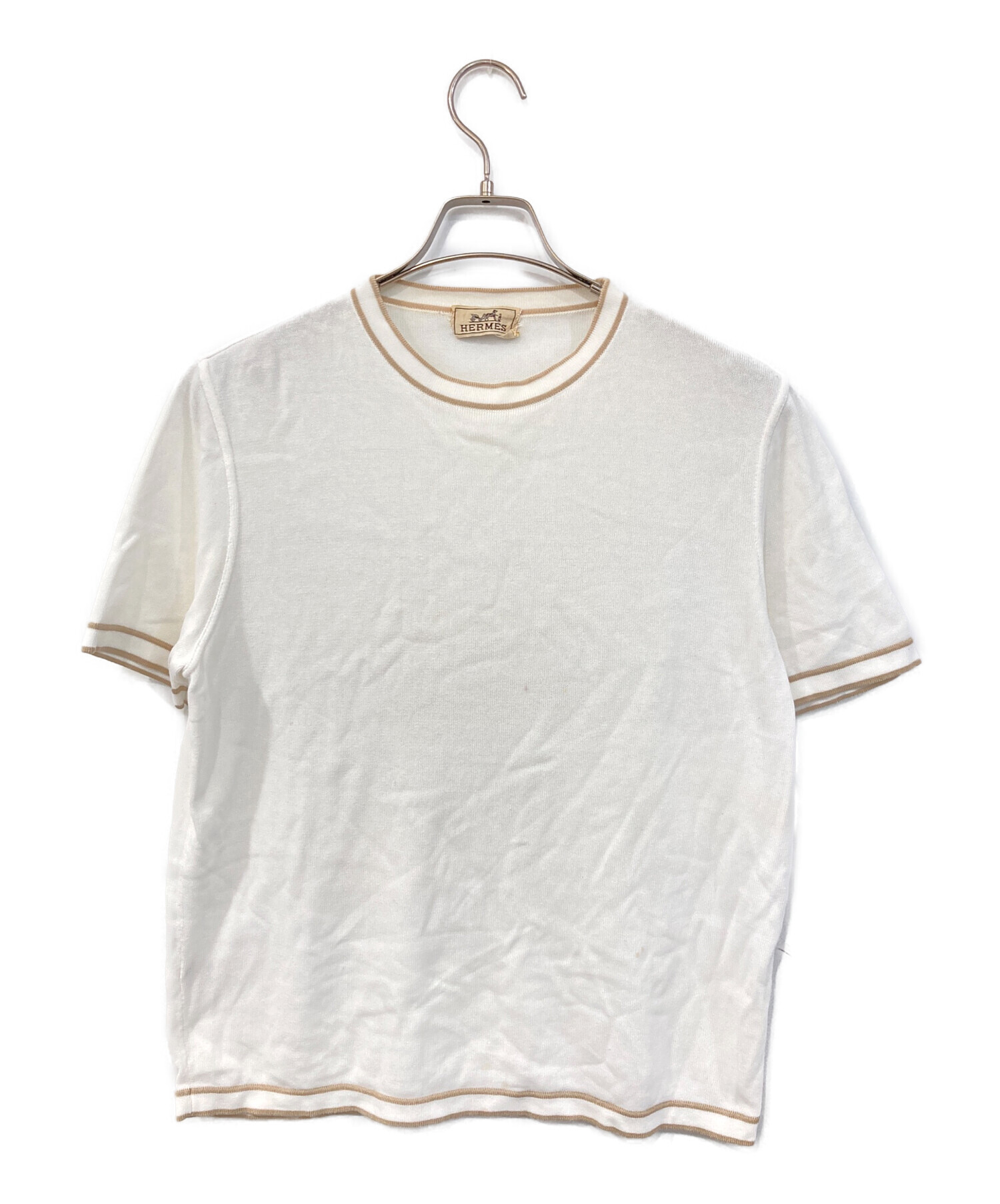 中古・古着通販】HERMES (エルメス) クルーネックラインTシャツ