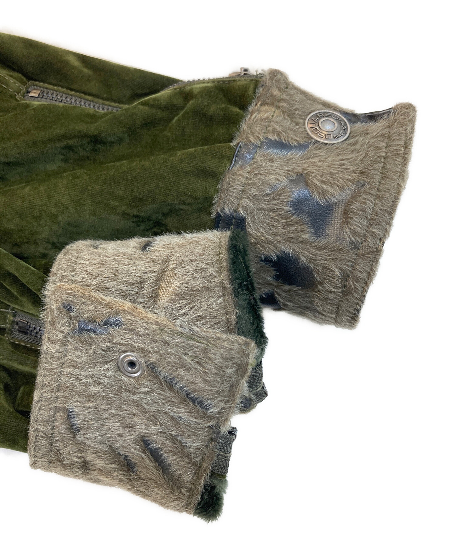 中古・古着通販】DSQUARED2 (ディースクエアード) ファー付きベロア