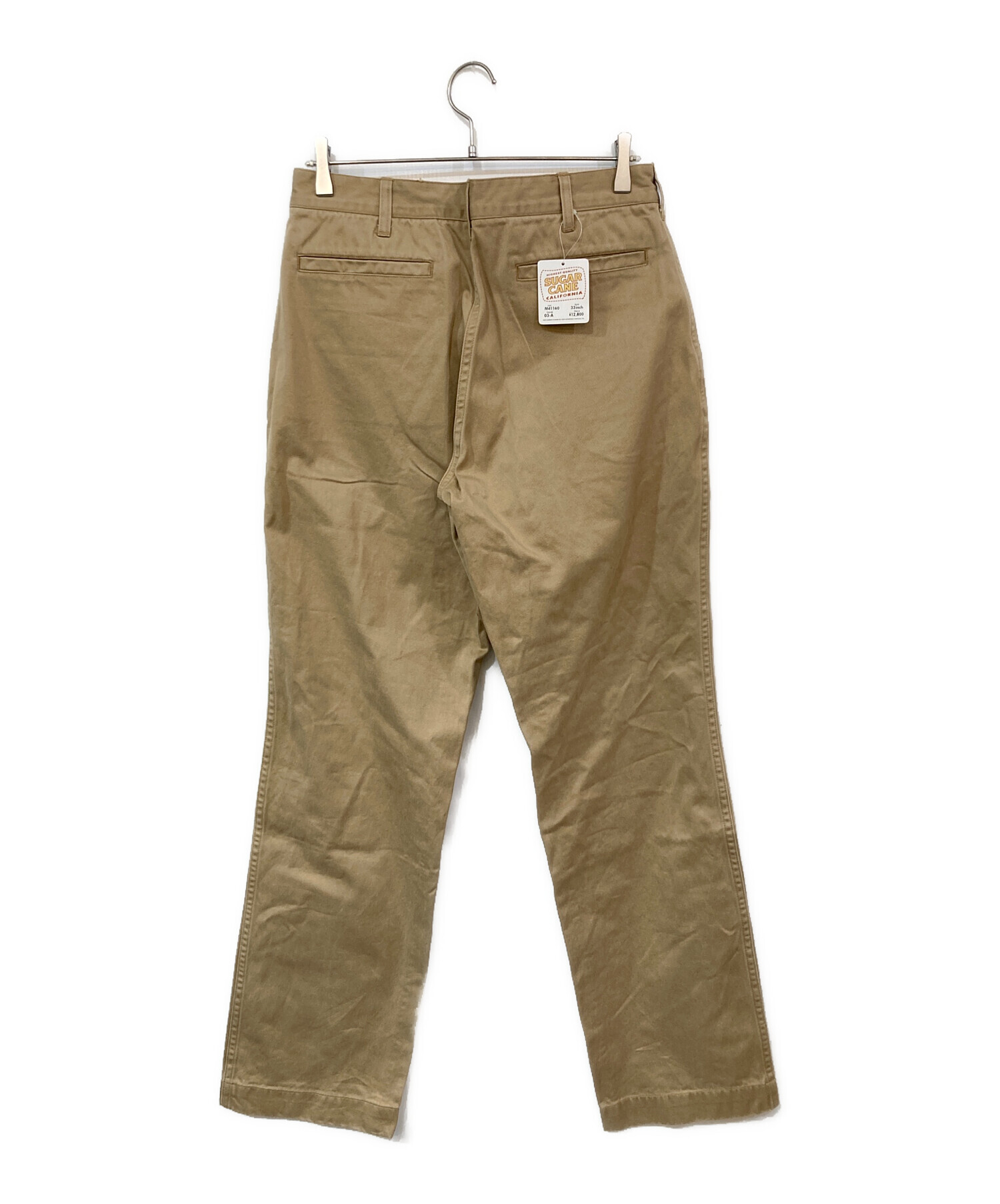 シュガーケーン タフナッツ チノパンツ カーキ w38 中古・古着通販】SUGAR CANE (シュガーケーン) チノパン カーキ サイズ