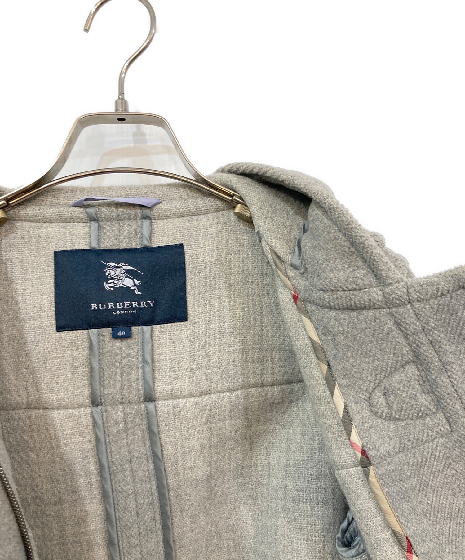 BURBERRY バーバリー ダッフルコート　グレーLL 中古・古着通販】BURBERRY BRIT (バーバリーブリット) ダッフルコート