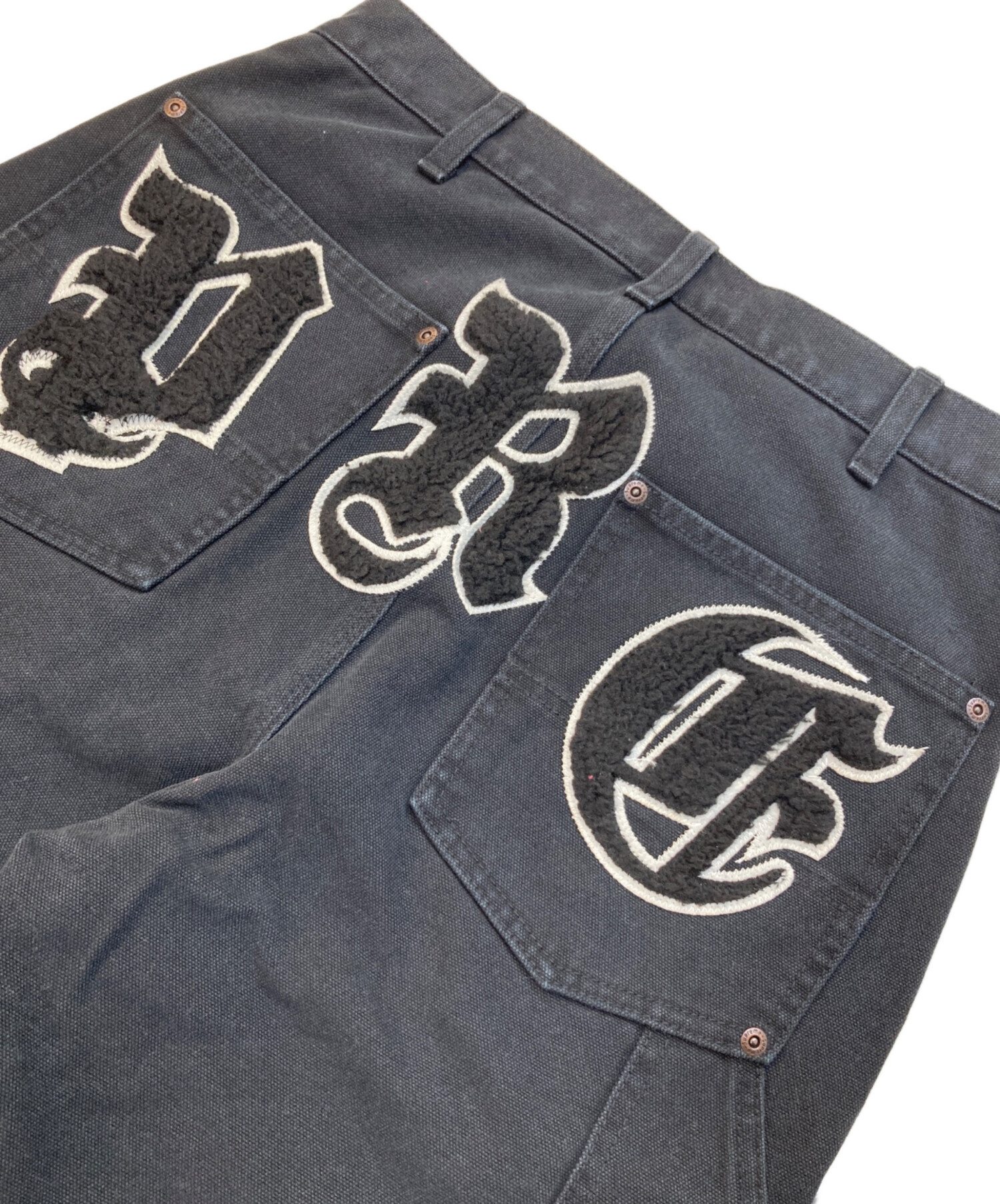 パンツ Supreme Old English Double knee painter 今日のコーデ✨ Supreme Old English Canvas Double Knee Painter Pant