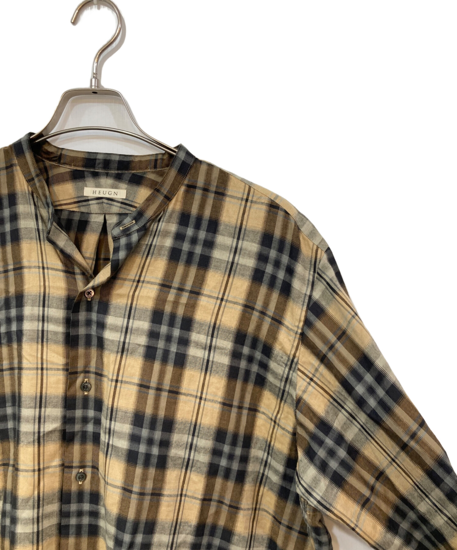 中古・古着通販】HEUGN (ユーゲン) EX MORRIS：シャツ ブラウン サイズ