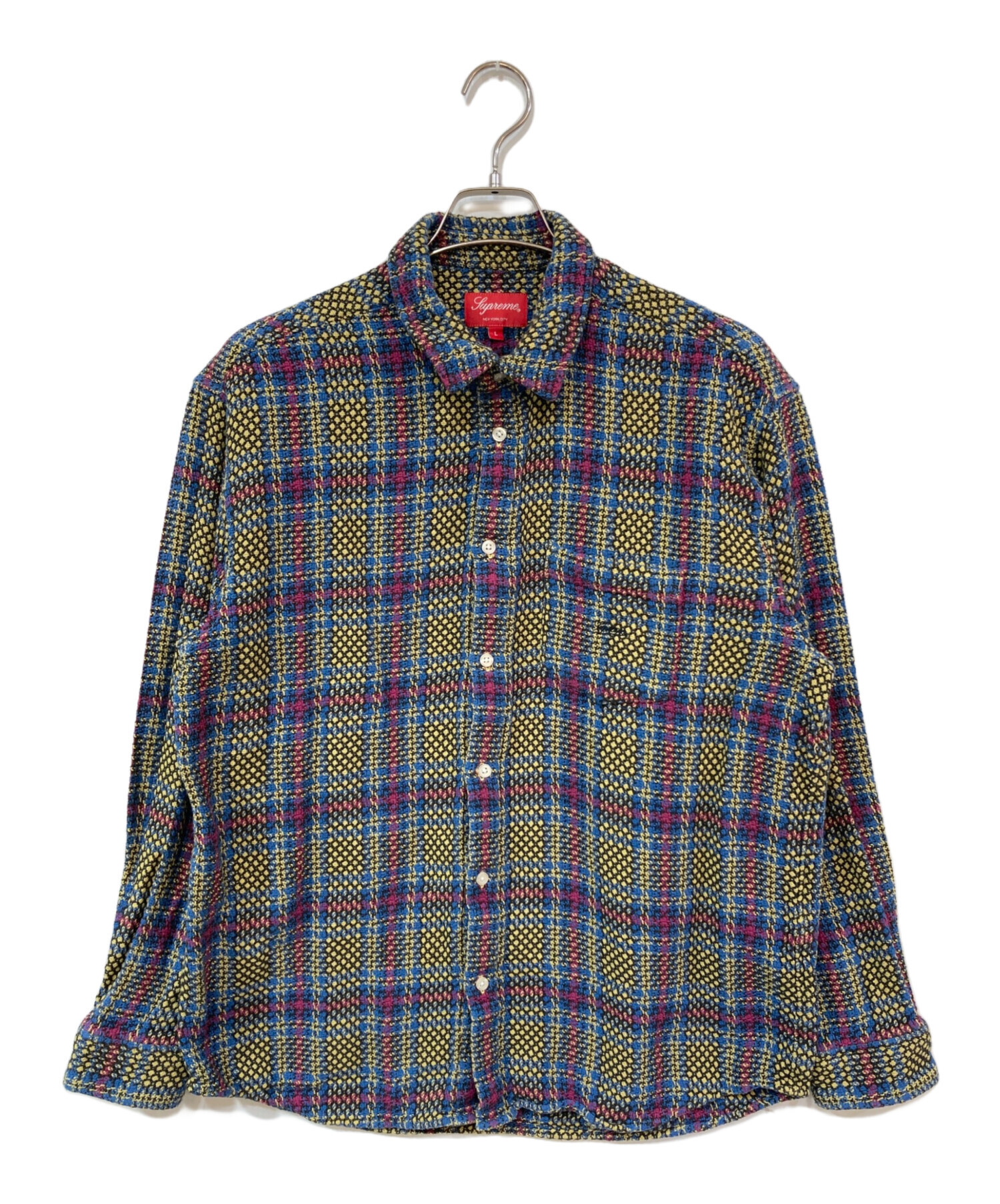 中古・古着通販】Supreme (シュプリーム) Basket Weave Plaid Shirts
