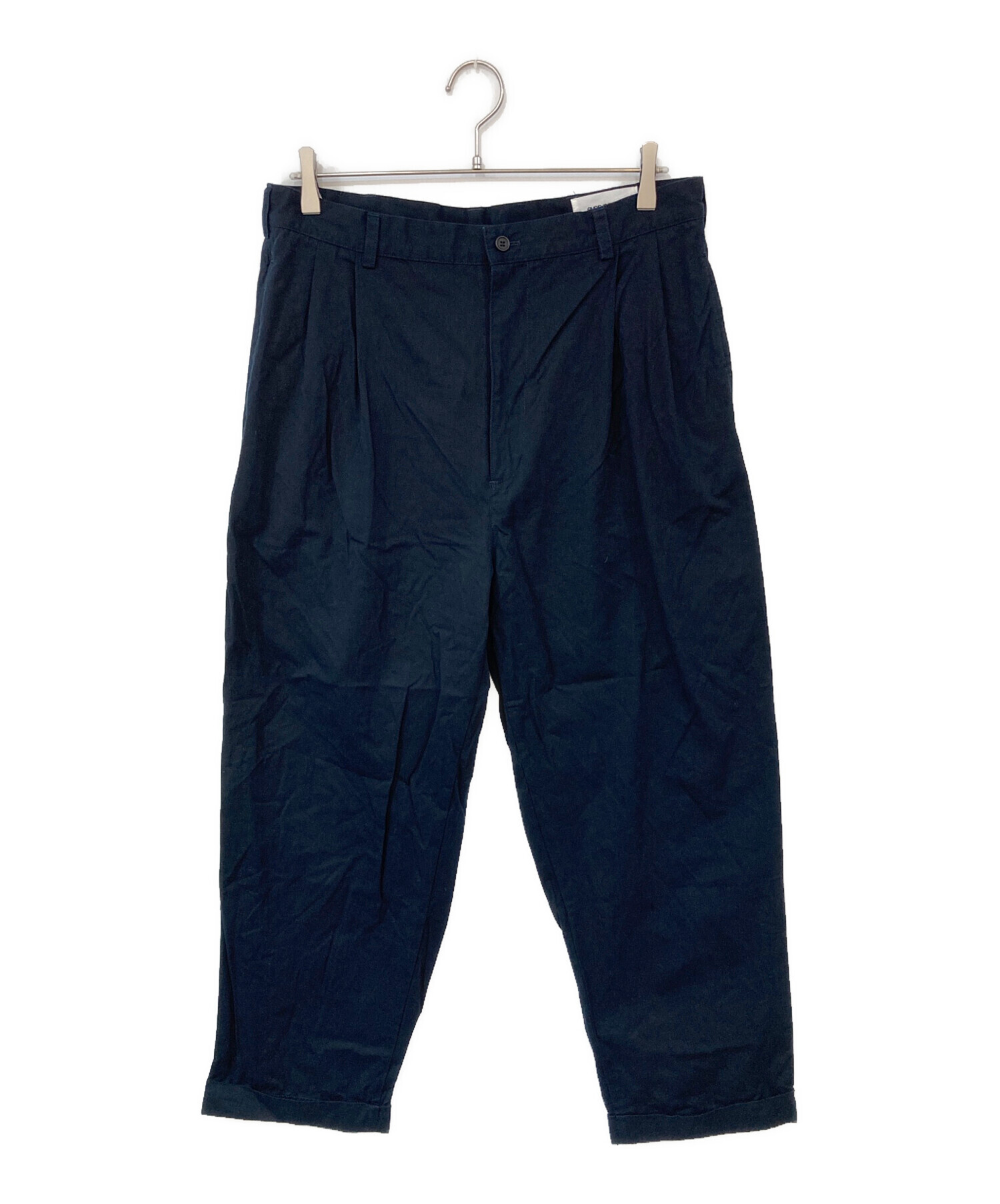 中古・古着通販】everyone (エブリワン) タックスラックス ネイビー