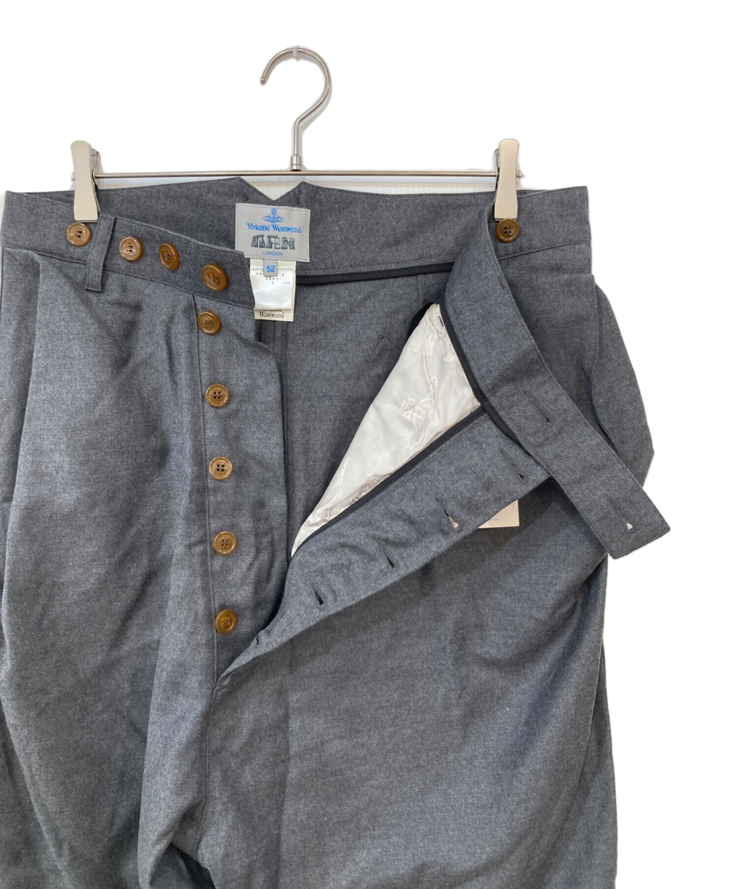 極美品✨ヴィヴィアンウエストウッドマン サルエルパンツ ヘリンボーン グレー S 中古・古着通販】Vivienne Westwood man (ヴィヴィアン ウェストウッド