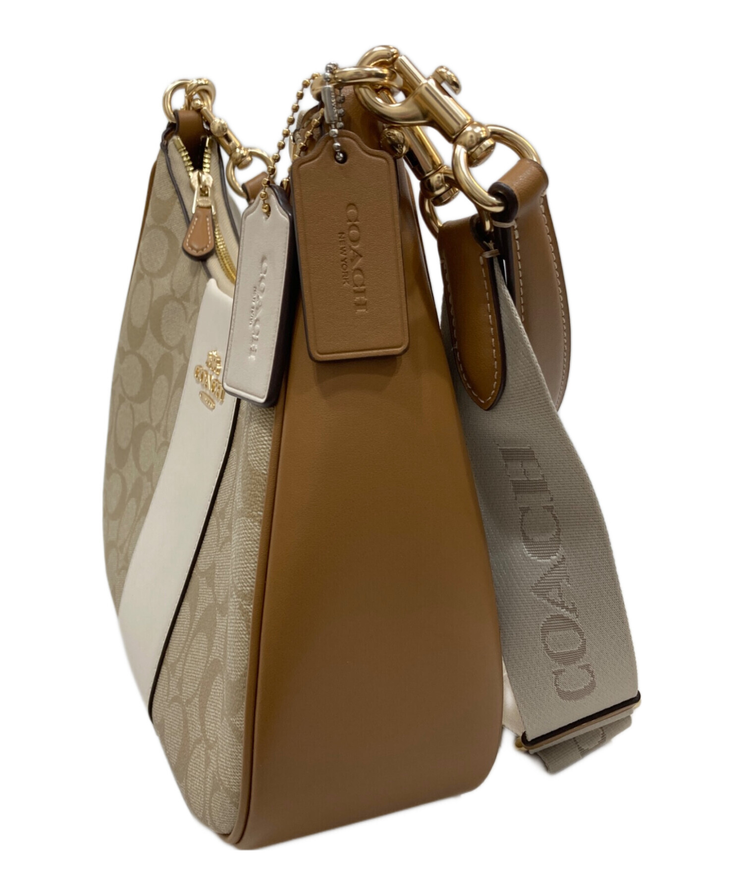 中古・古着通販】COACH (コーチ) シグネチャーキャンバス・ショルダー