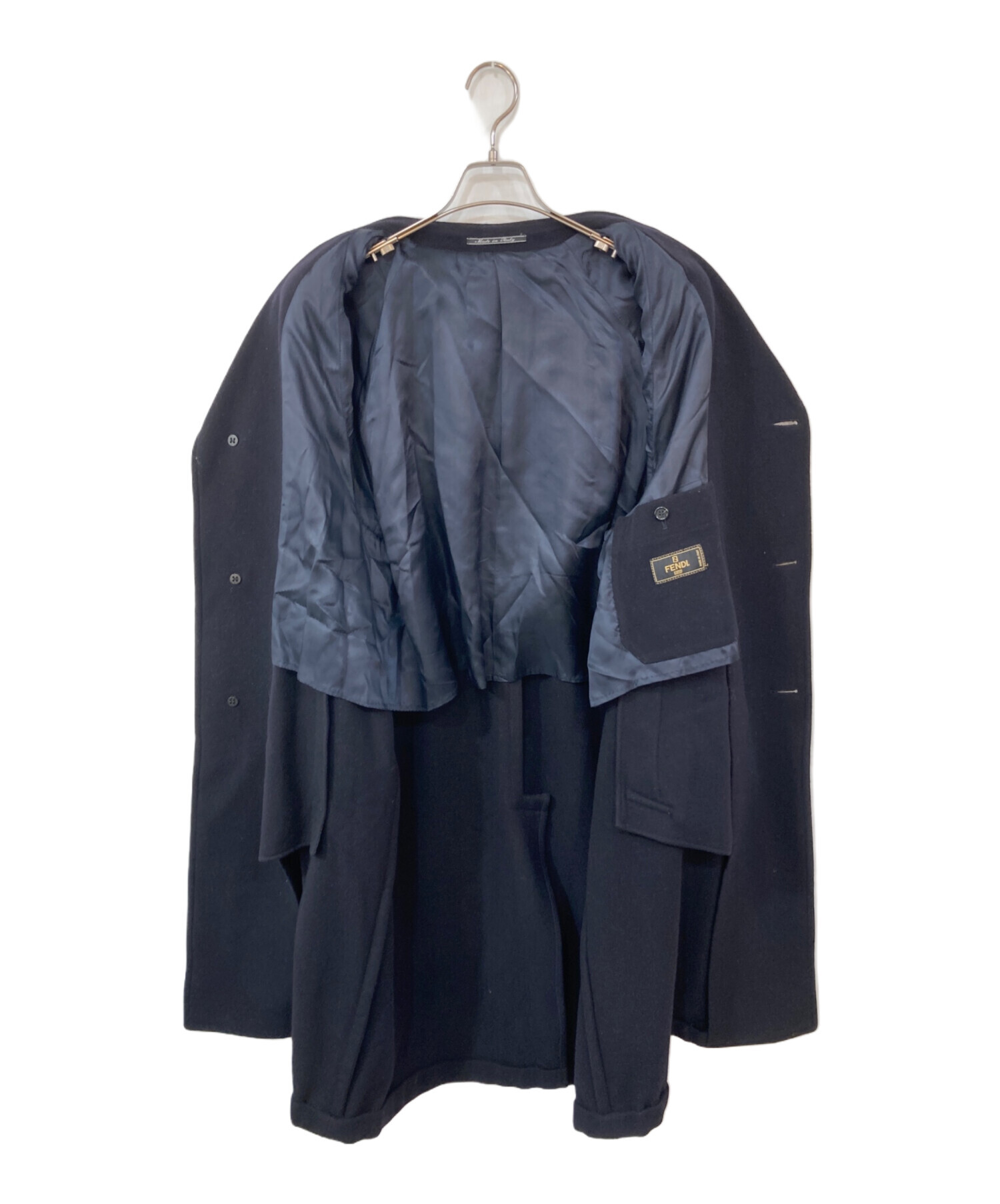 中古・古着通販】FENDI (フェンディ) ウールカシミヤ混ロングコート