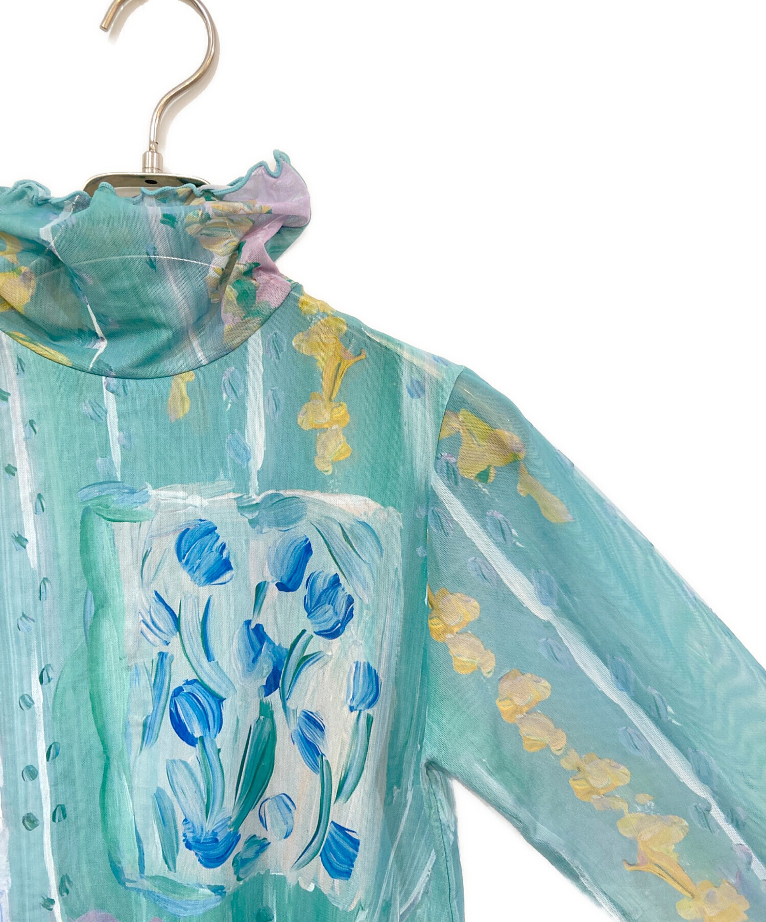 中古・古着通販】POPPY (ポピー) LIVING ROOM SEE-THROUGH TOPS マルチ