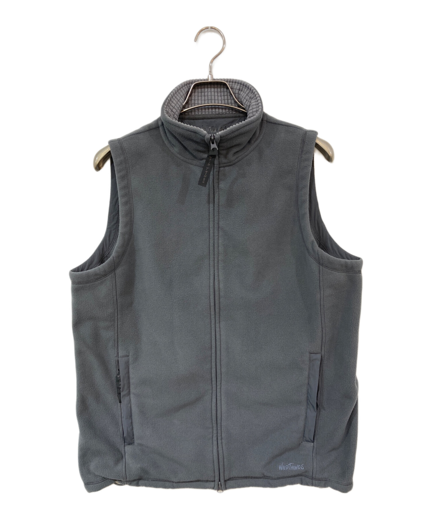 WILD THINGS グレー ベスト 中古・古着通販】WILD THINGS (ワイルドシングス) POLARTEC Wind Pro