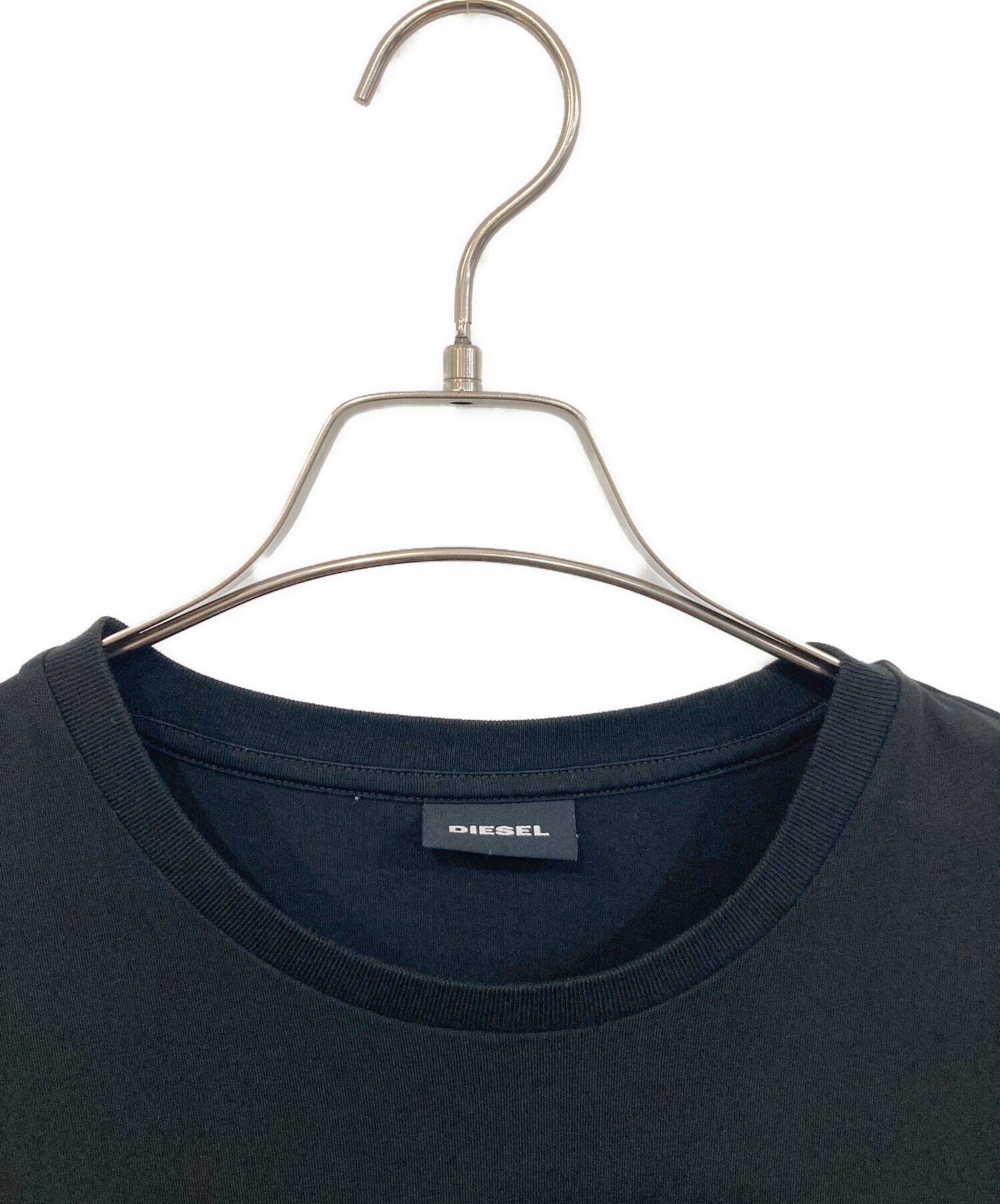 中古・古着通販】DIESEL (ディーゼル) ロゴTシャツ ブラック サイズ