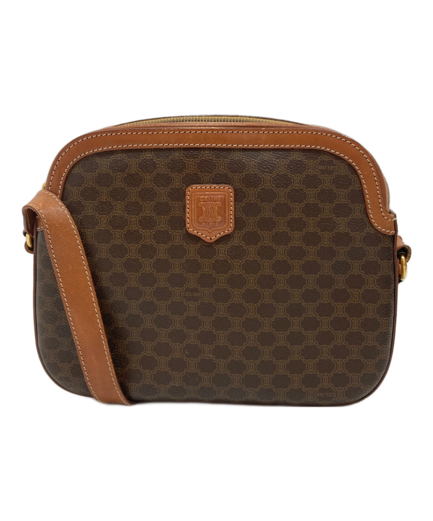 CELINE セリーヌ マカダム ショルダーバッグ パピヨン【中古】 CELINE セリーヌ マカダム ショルダーバッグ パピヨン【中古】 美品