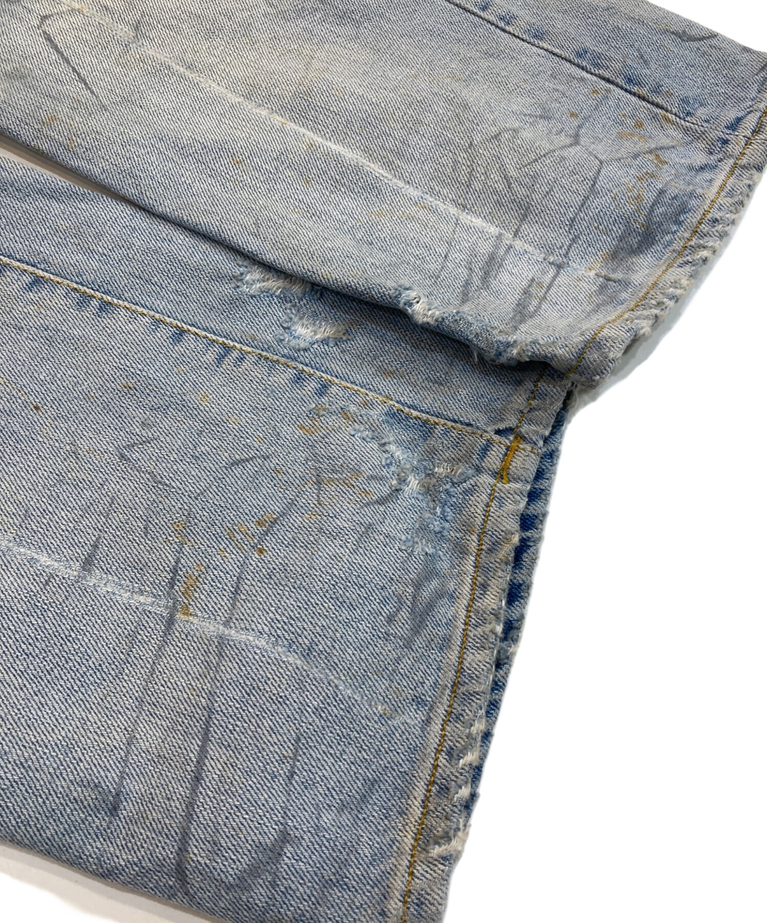 中古・古着通販】BALMAIN (バルマン) 加工ストレートバイカーデニム